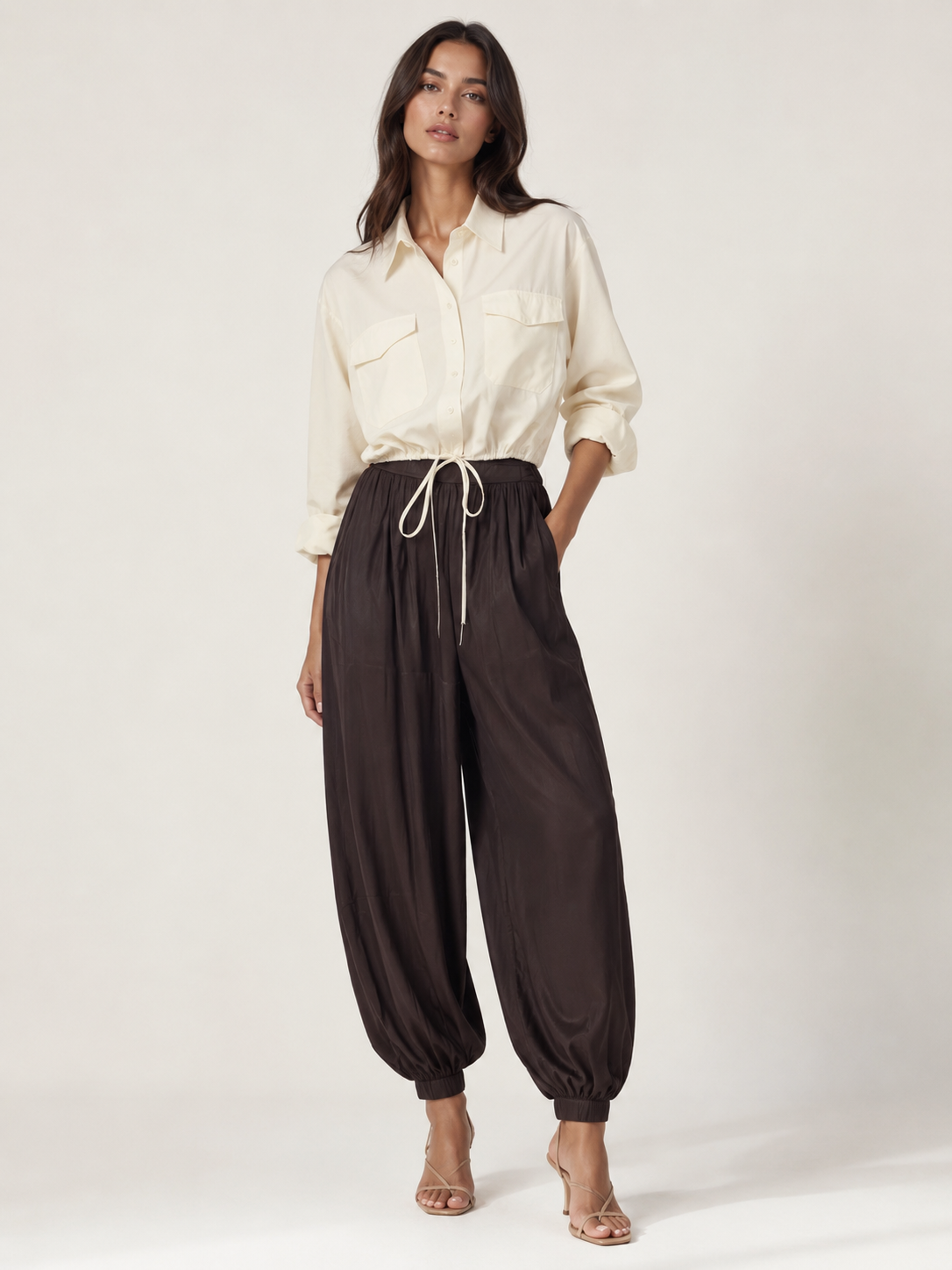 GIGI SATIN BALLOON PANT