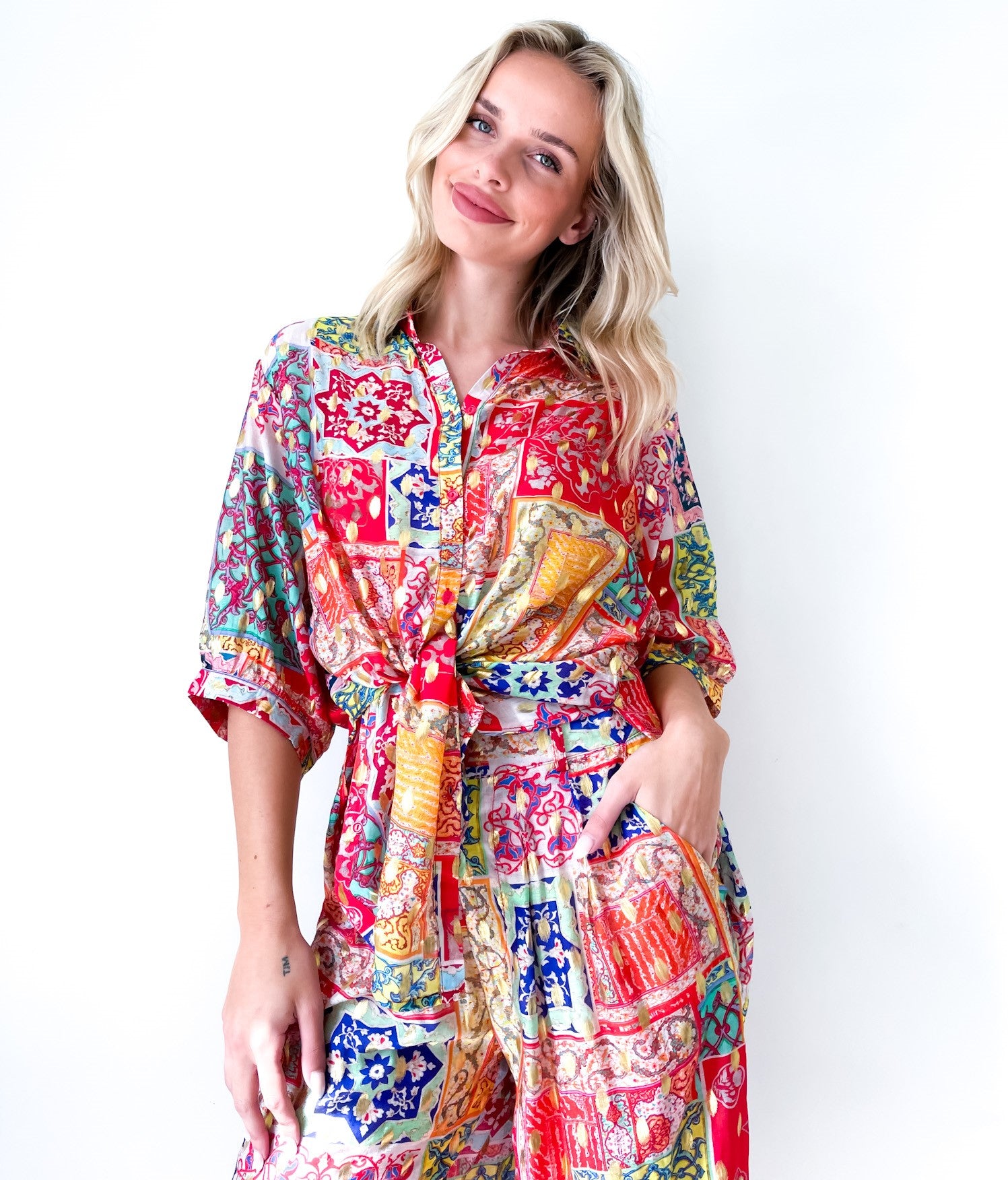 AREBASQUE PATCHWORK SHIRT