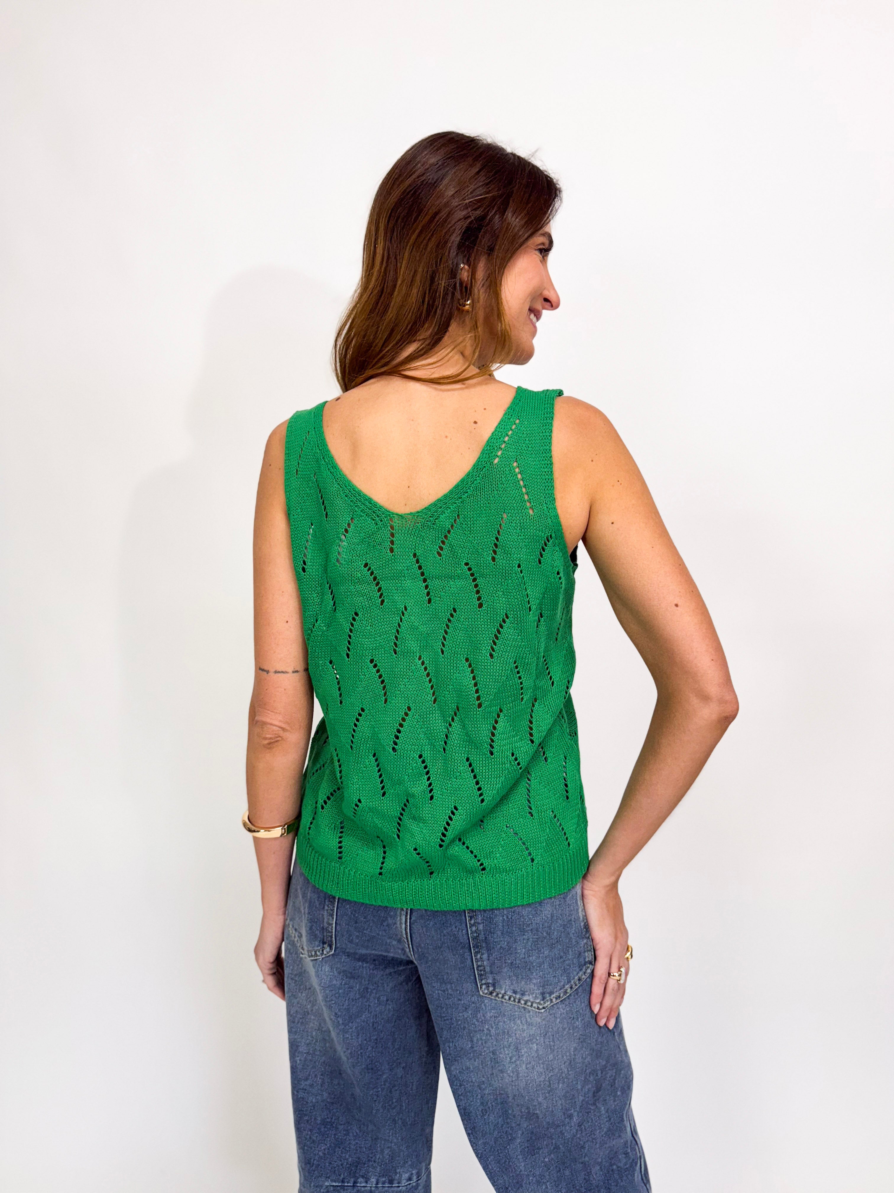 FRONT KNOT KNIT TANK