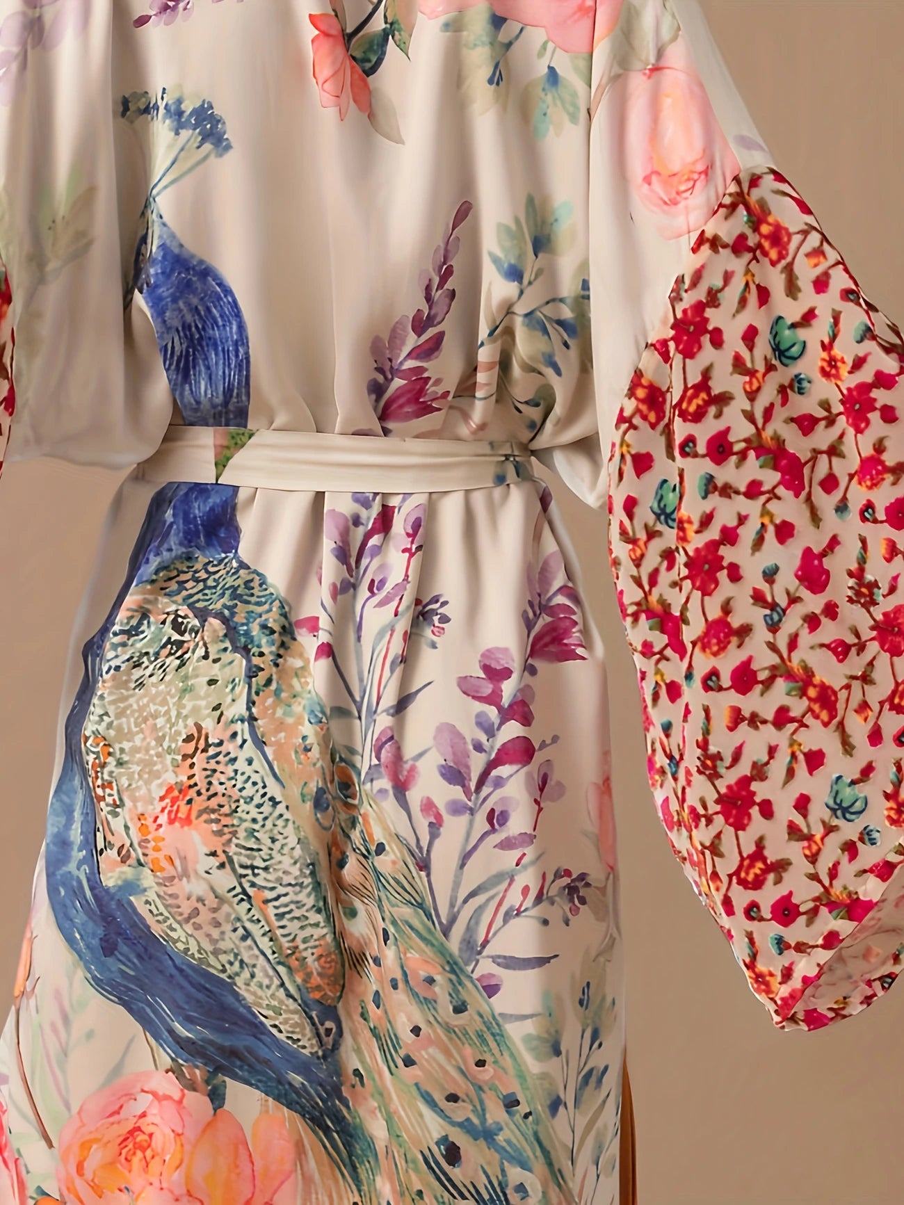 FLORAL  KAFTAN ROBE