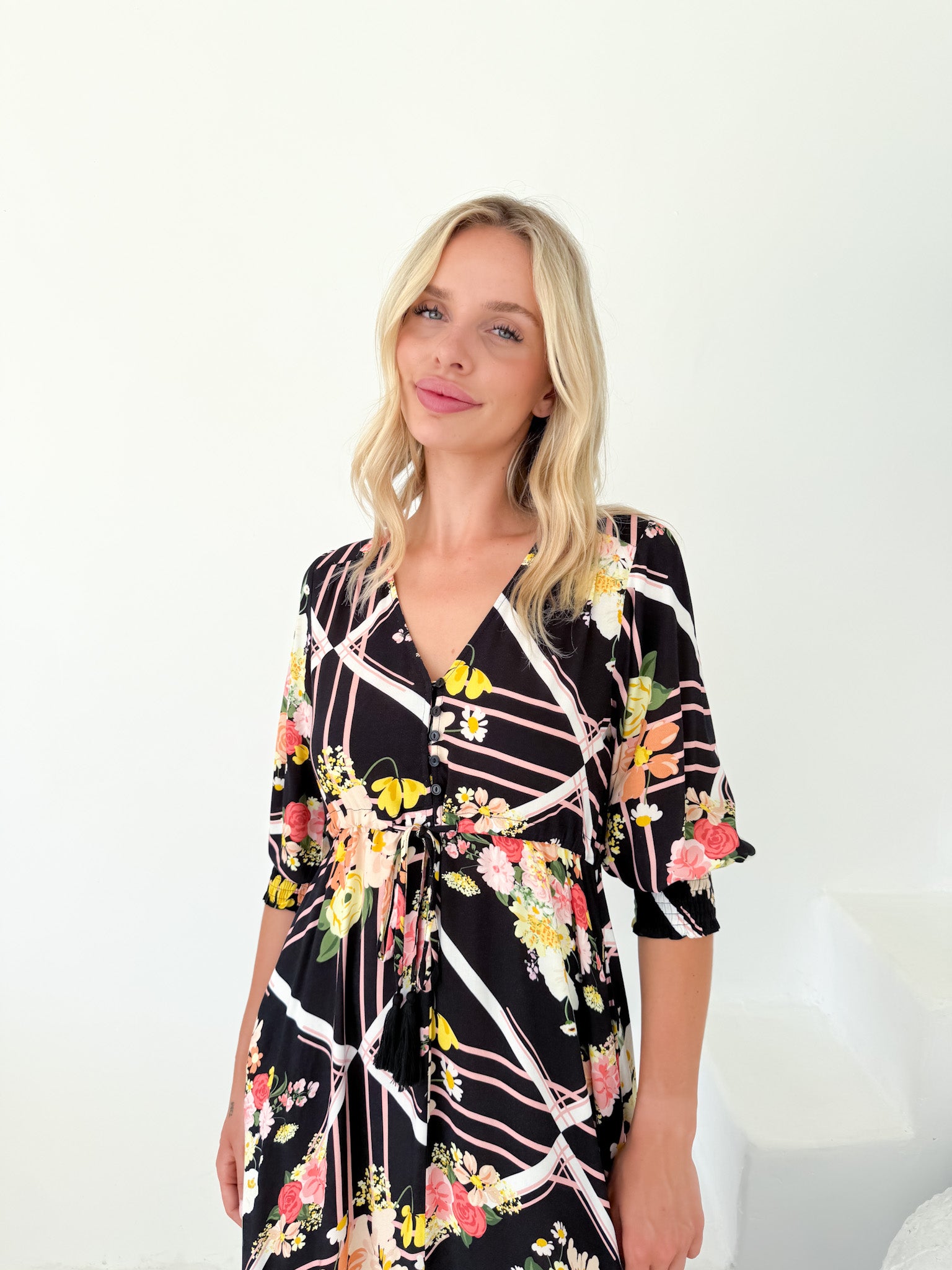 FLORAL TWO TIER SELMA DRESS