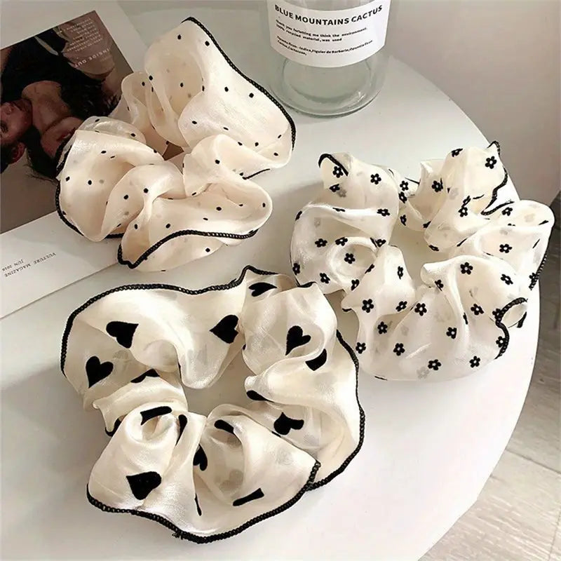 3 PIECE CHIFFON SCRUNCHIES