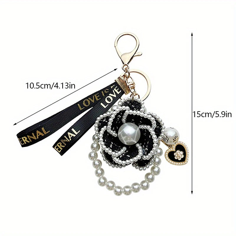 CAMELIA FLOWER KEY RING