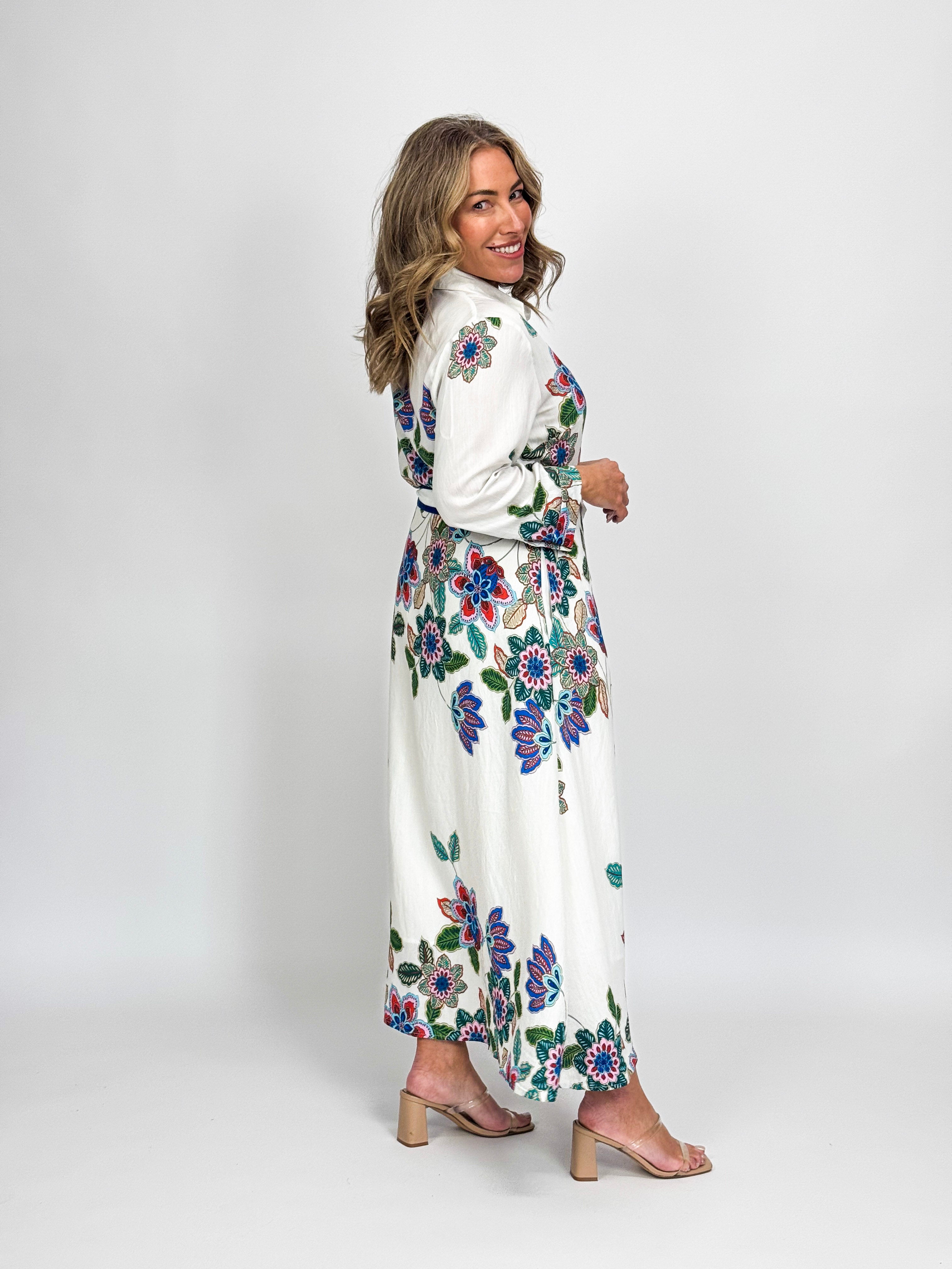 BOUQUET SHIRT DRESS