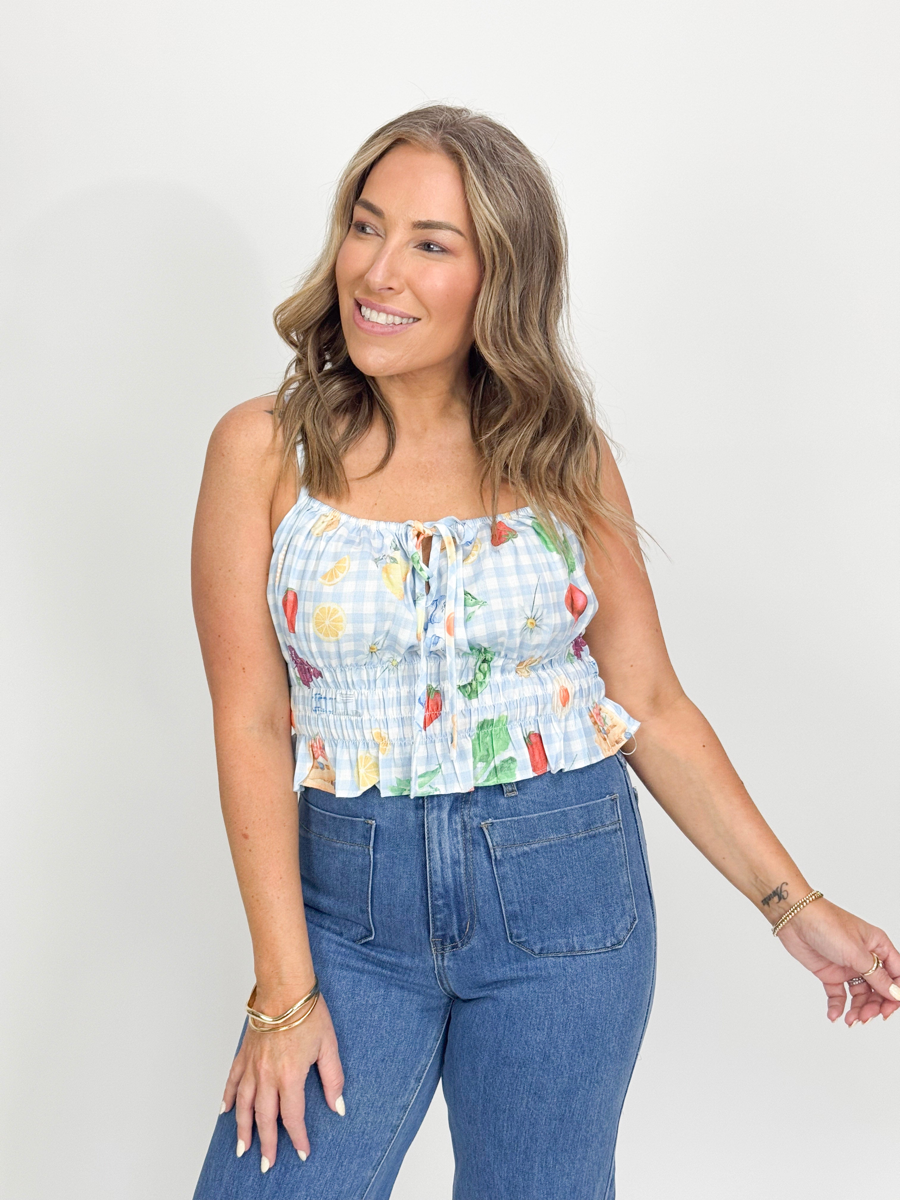 FRUITTY CHECK TOP