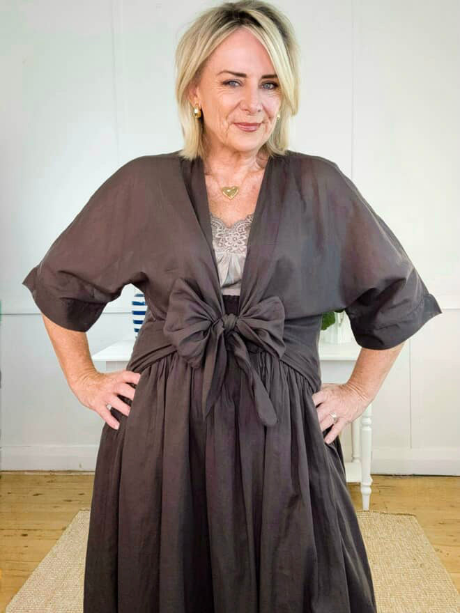 COTTON VOILE WRAP CAPE