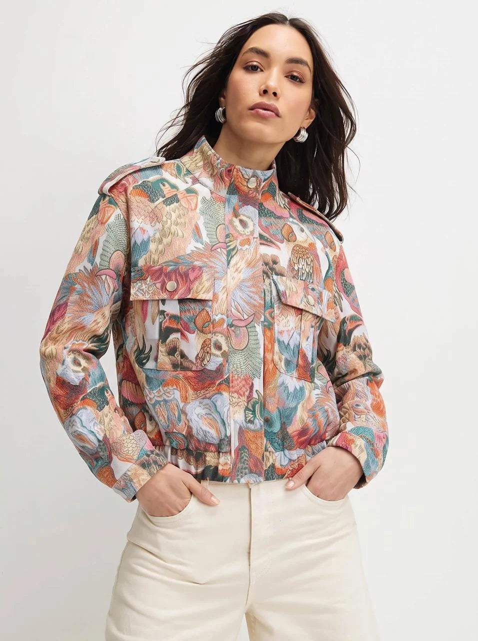 Printed Utility Jacket