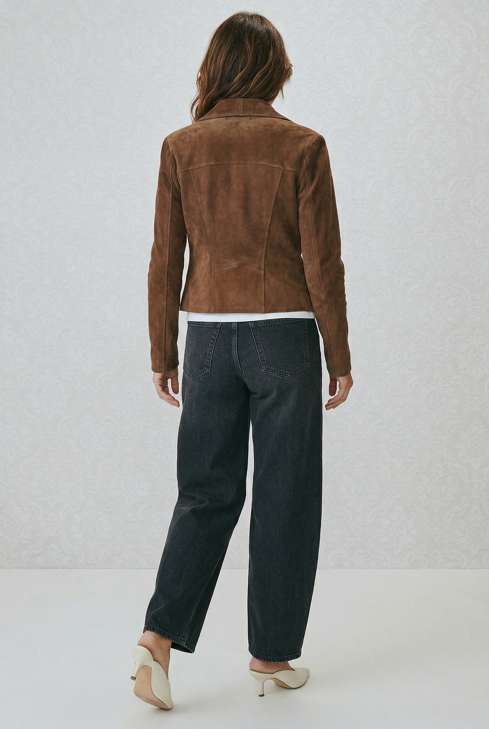 SUEDED ZIP JACKET