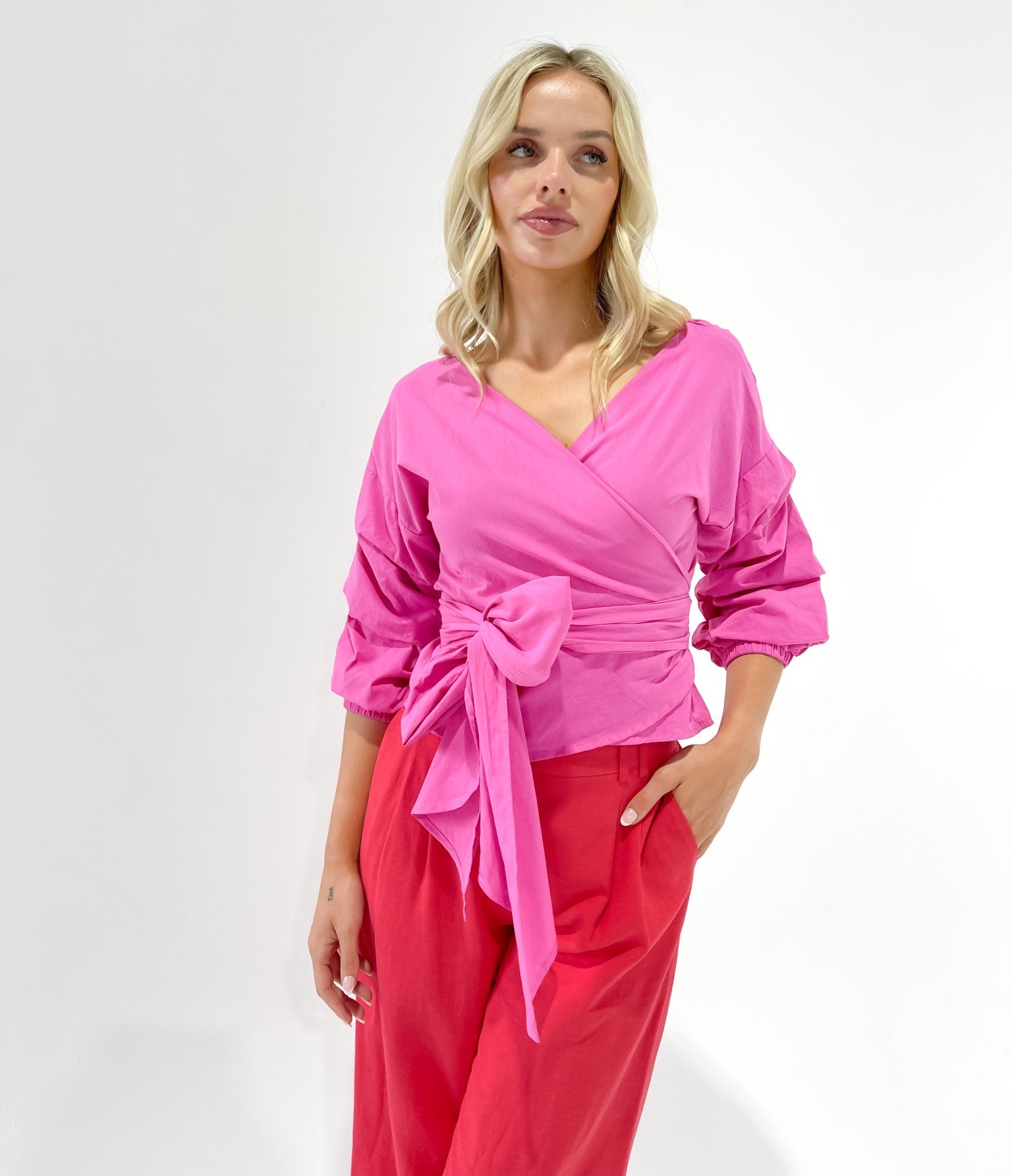 MAXINE WRAP SHIRT SS25