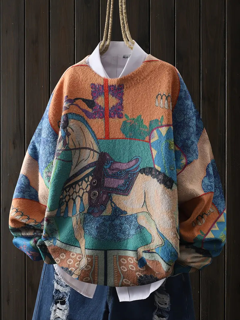 CAROUSEL HORSE KNIT