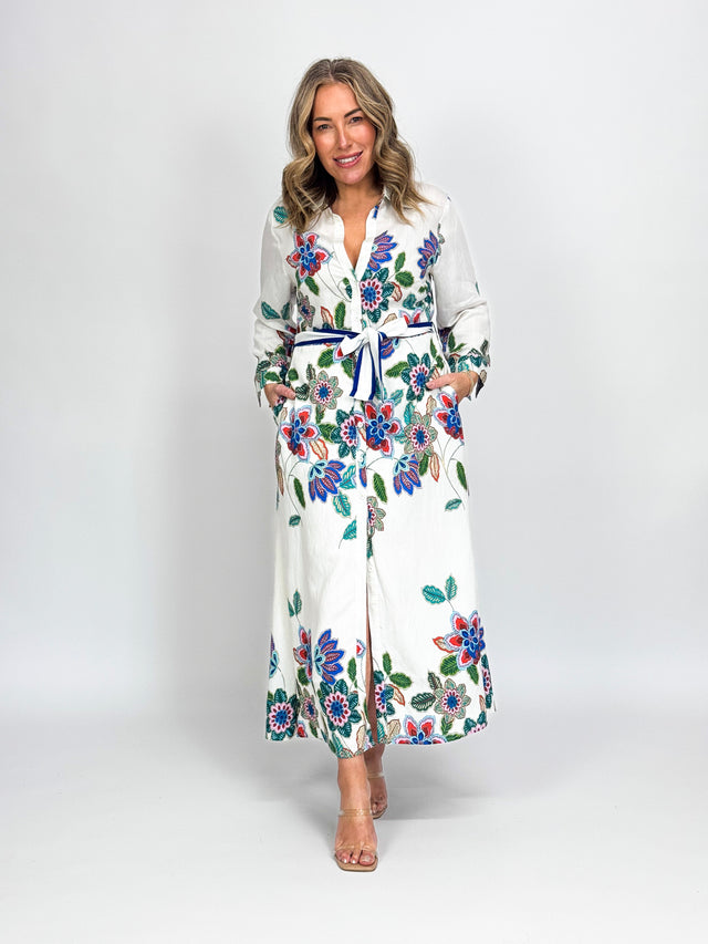 BOUQUET SHIRT DRESS