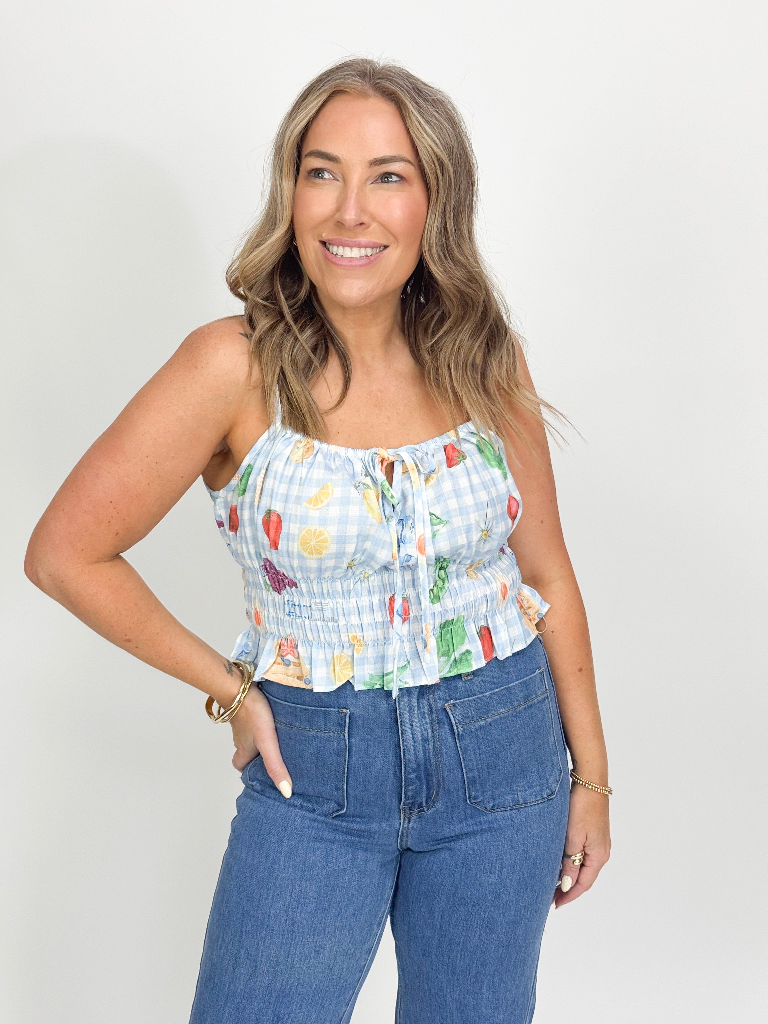 FRUITTY CHECK TOP