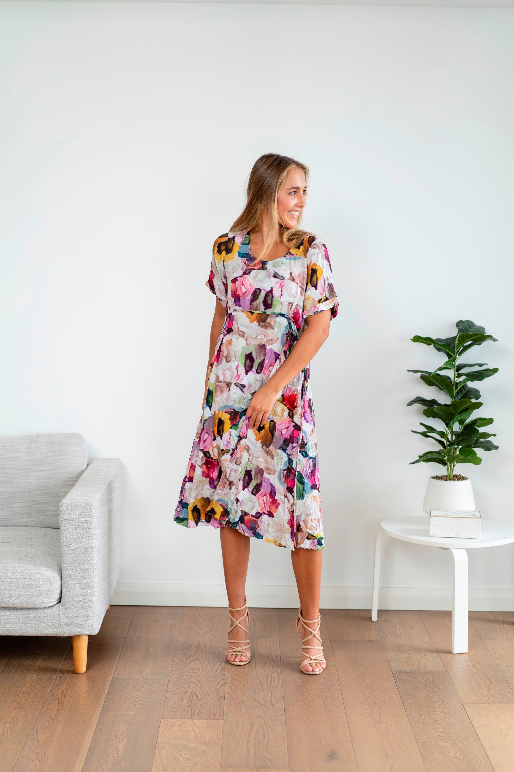 VIVID FLORAL DRESS -PRE ORDER