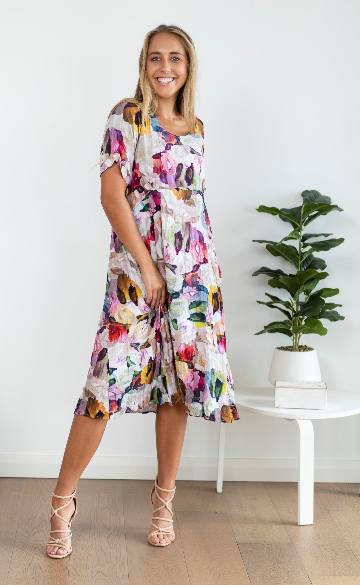 VIVID FLORAL DRESS -PRE ORDER