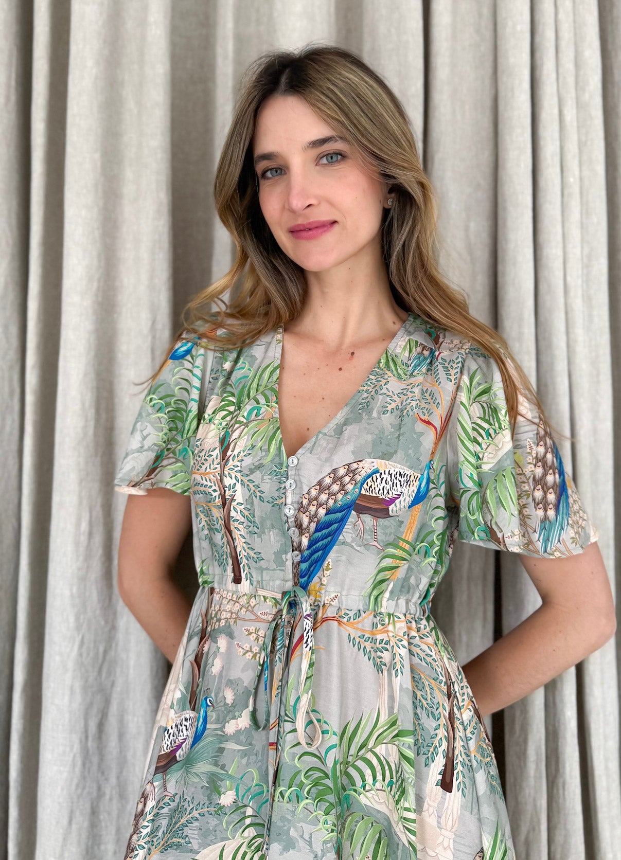 PEACOCK SELMA MAXI DRESS