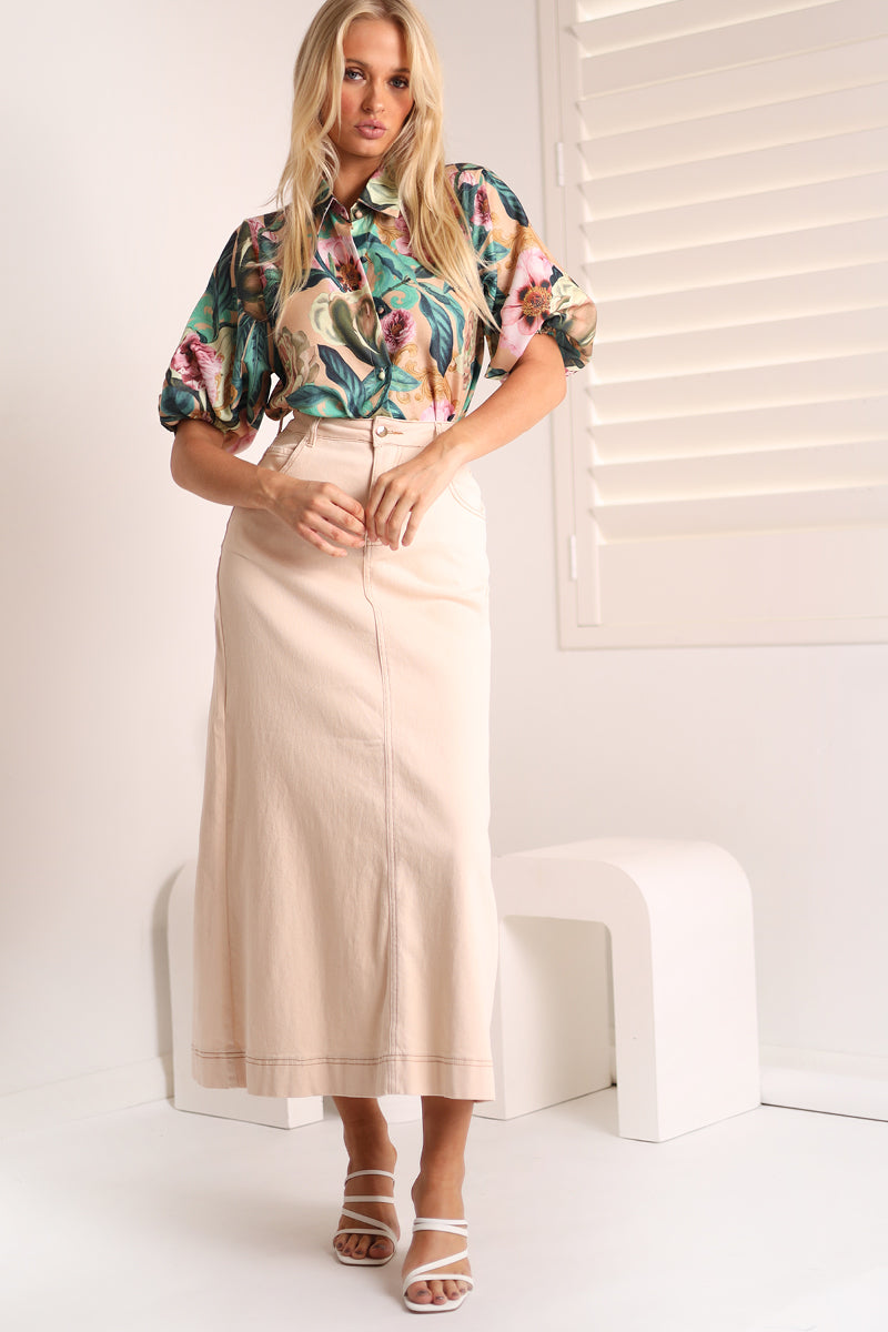 DONATELLA MOCHA SHIRT