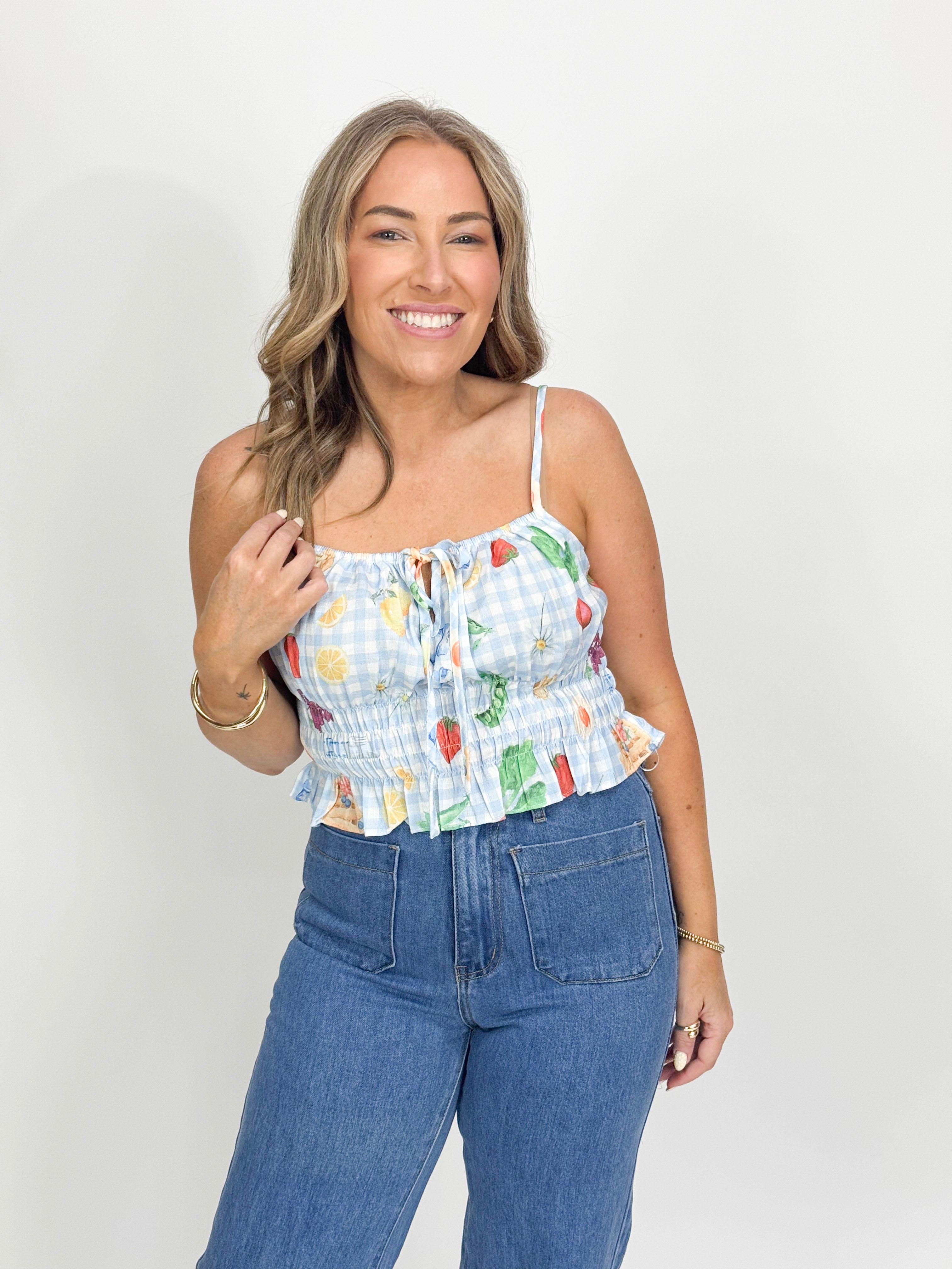 FRUITTY CHECK TOP