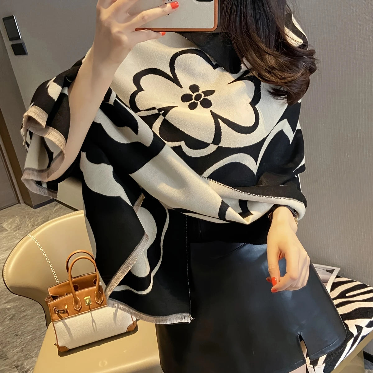 CAMELLIA FLORAL SCARF