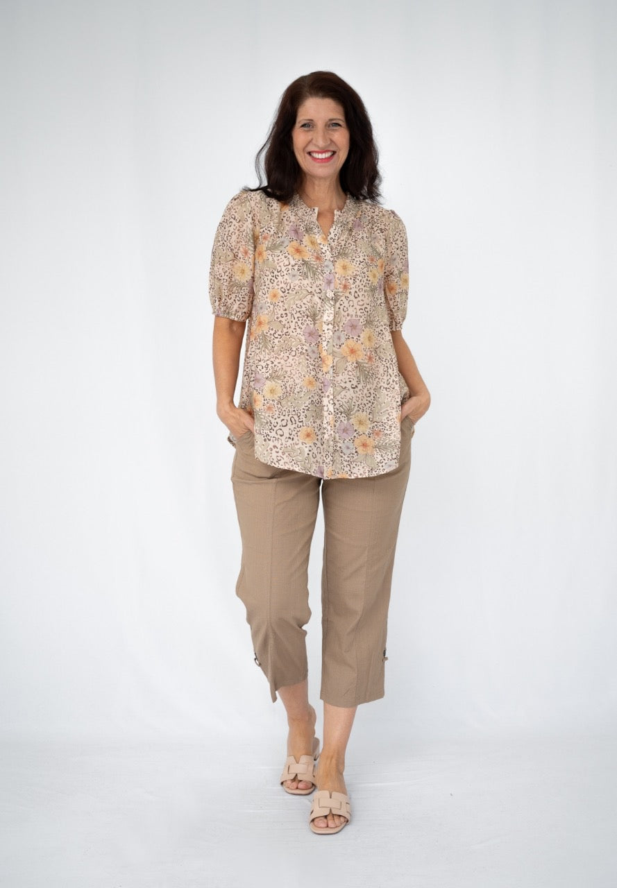 LEO FLOWER BLOUSE