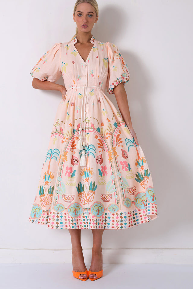 ACACIA CREAMY BLUSH DRESS