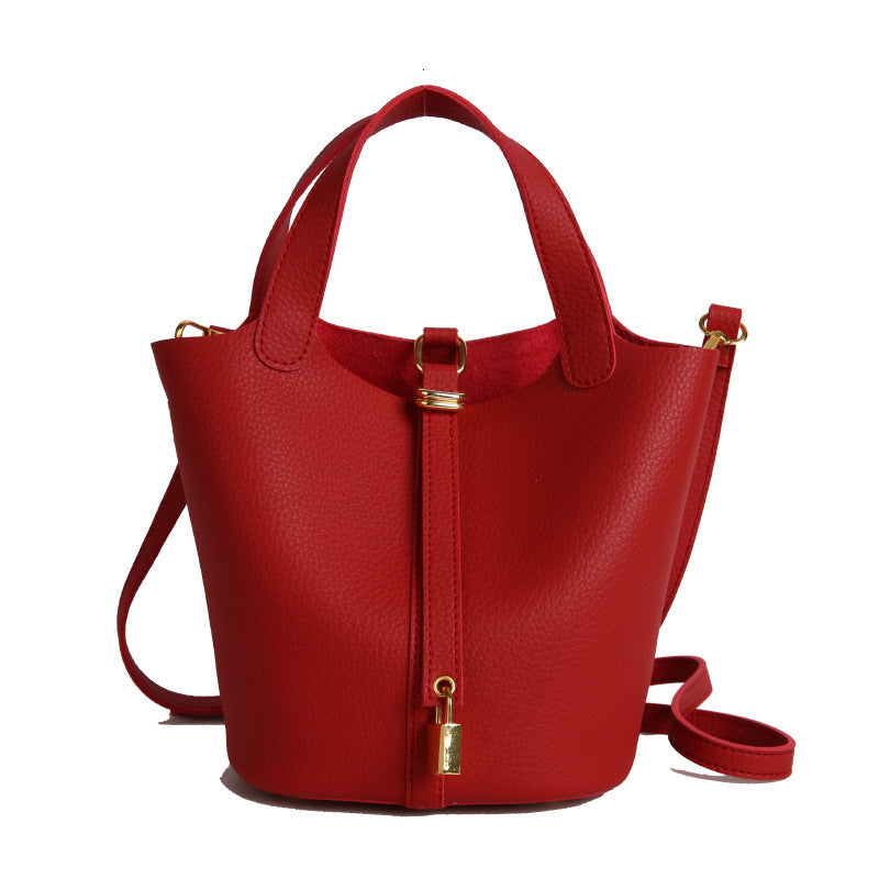 SMALL TOTE LOCK BAG - RED
