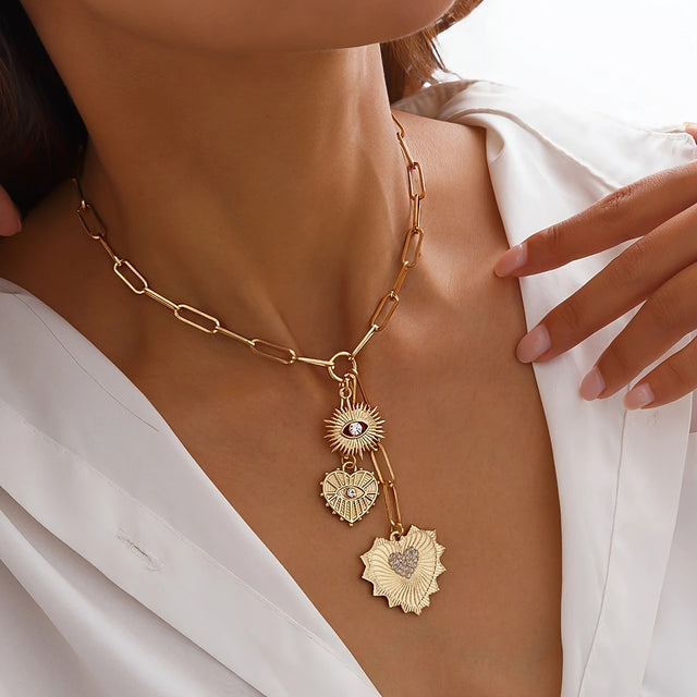 TRI TASSEL NECKLACE