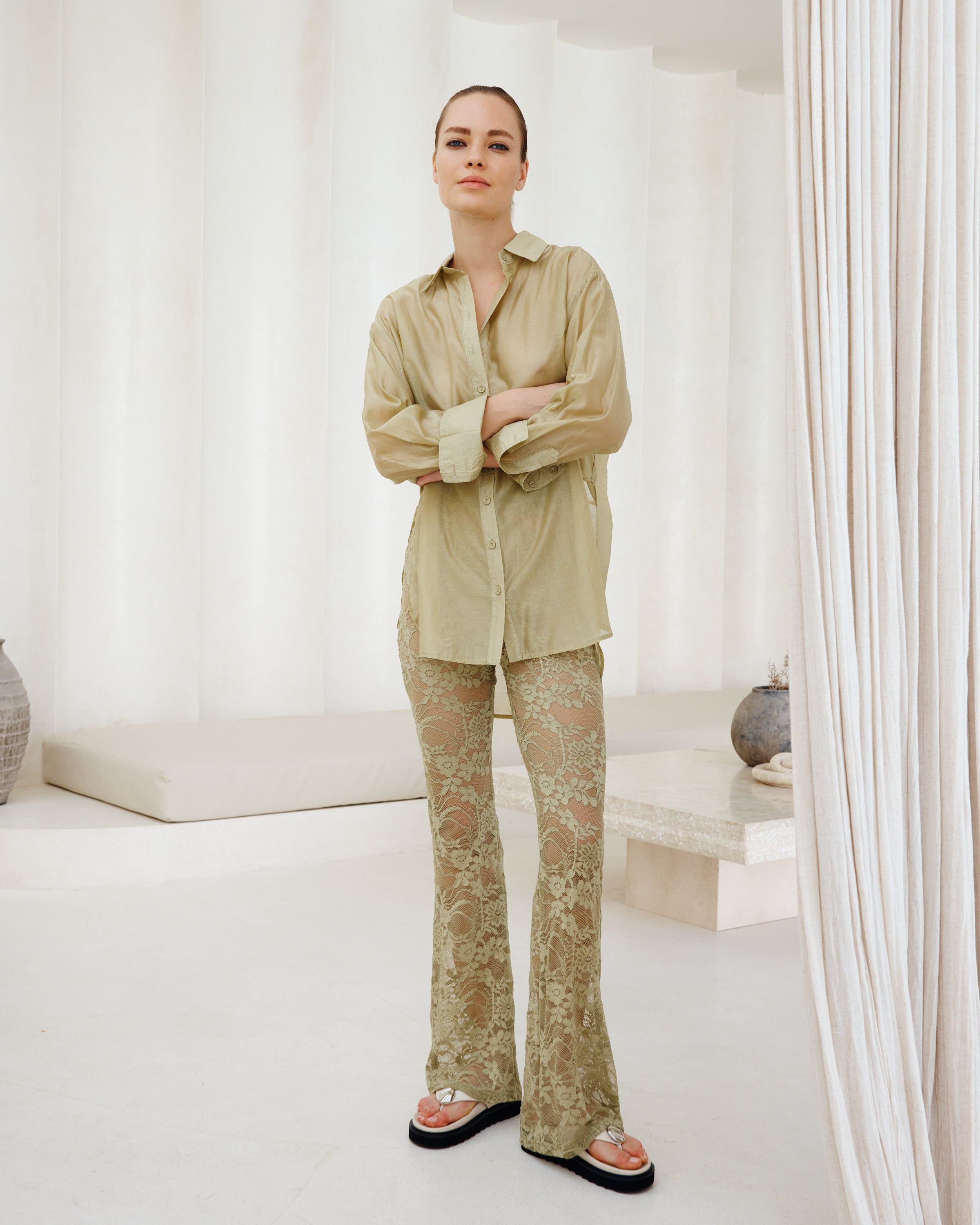 LUNA SHEER SHIRT- PRE ORDER