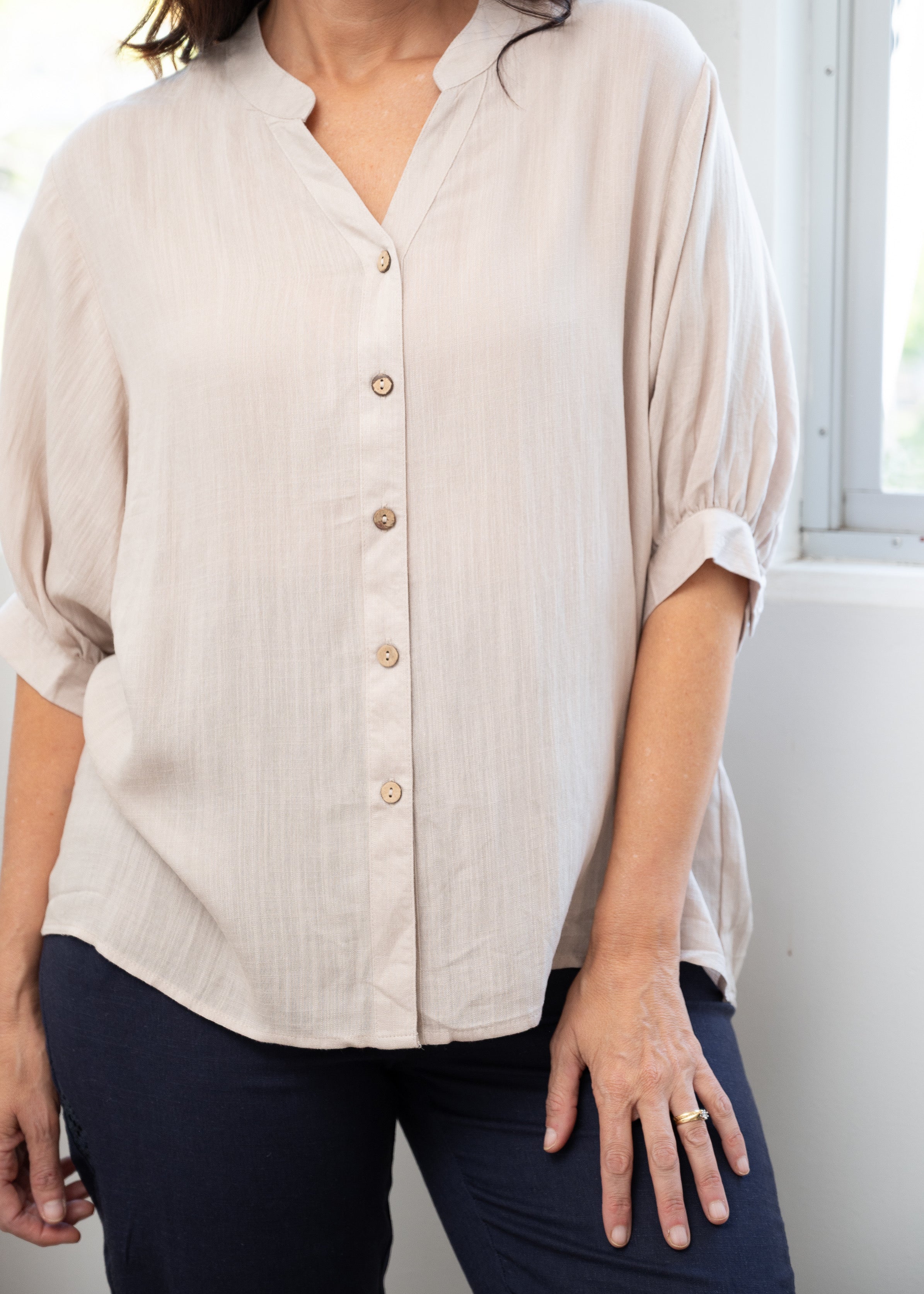 BELLA OVERSIZED SHIRT SS25