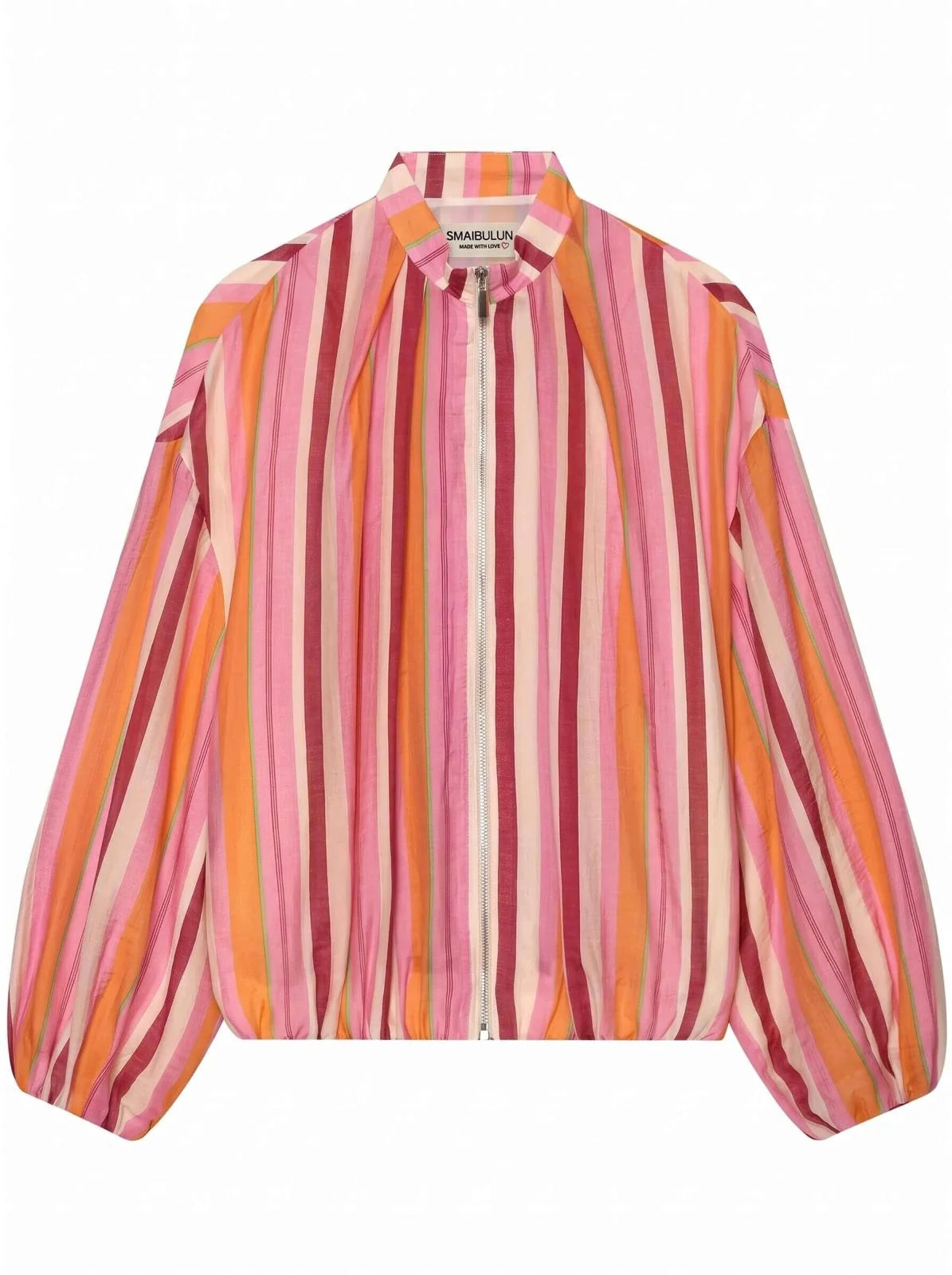 Stripe Bomber Jacket