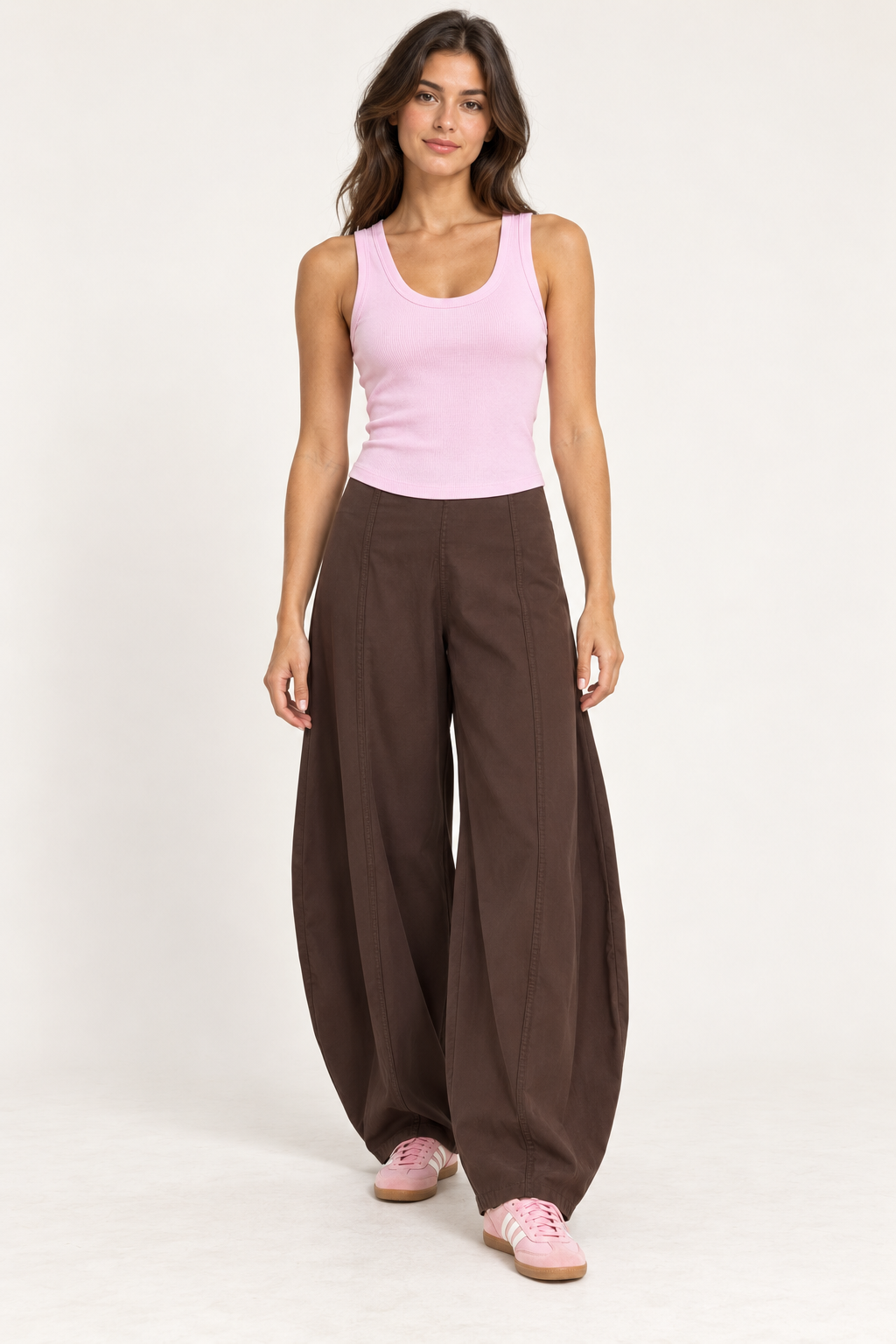 High Waisted Barrel Pant