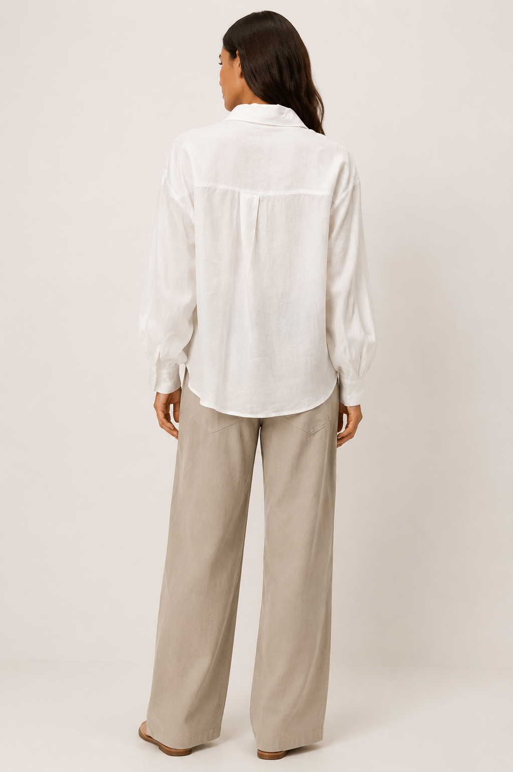 TENCEL TWIST HEM SHIRT
