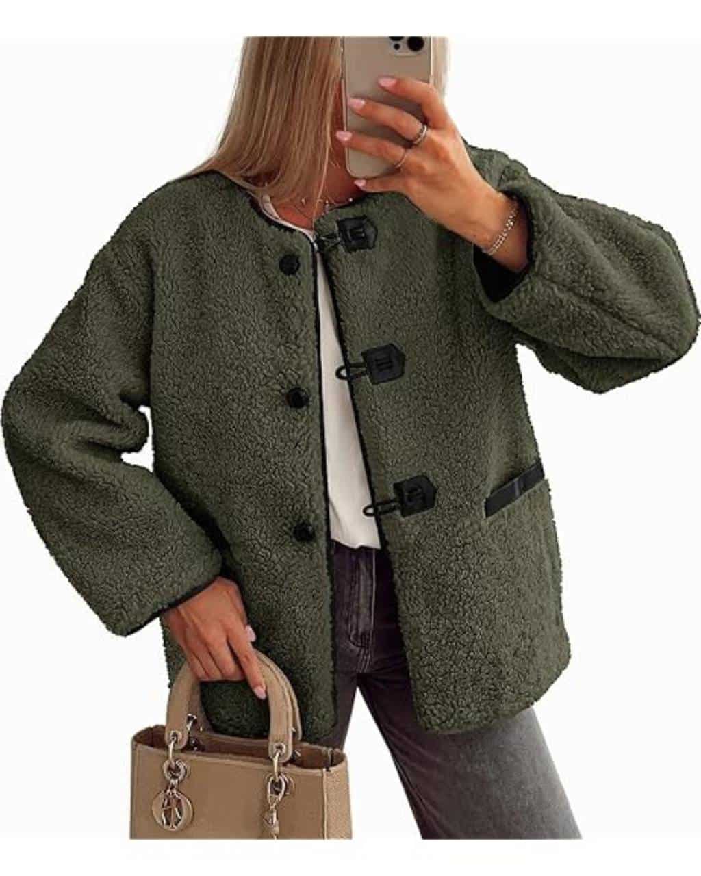 TOGGLE TEDDY JACKET