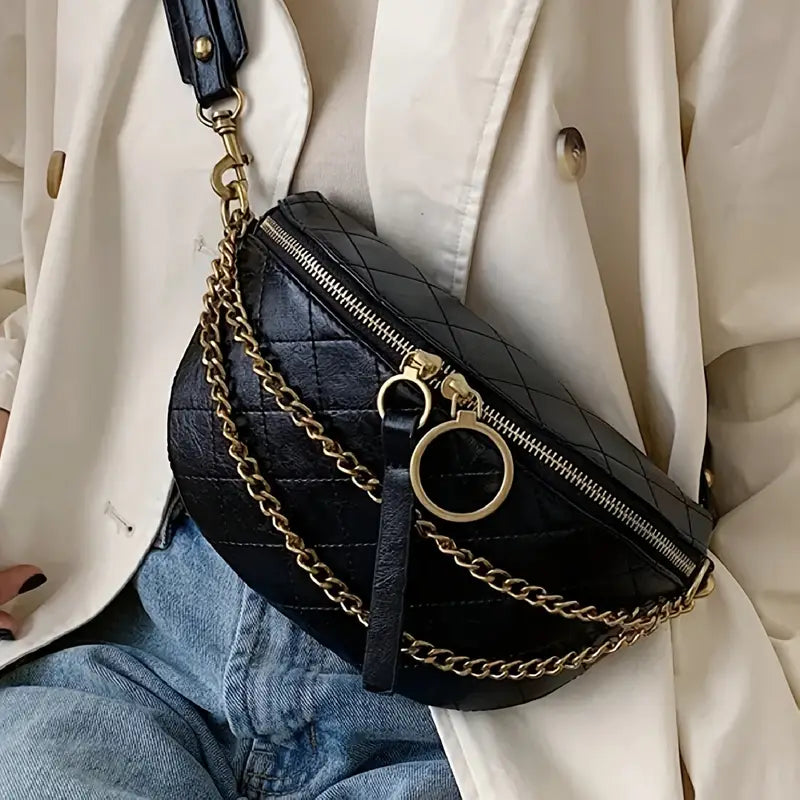 BODY BAG WITH CHAIN DECO