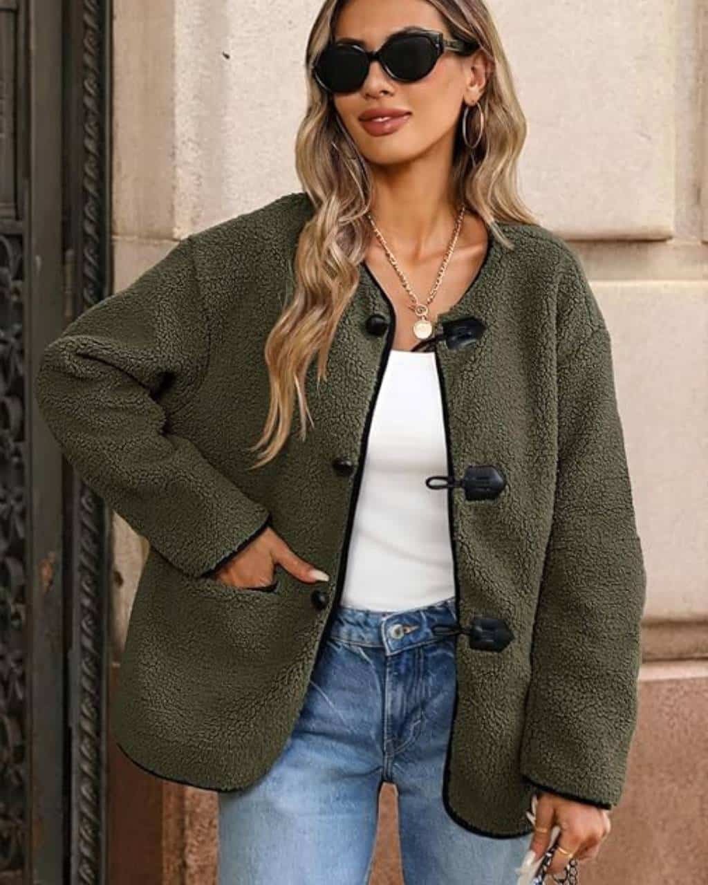 TOGGLE TEDDY JACKET
