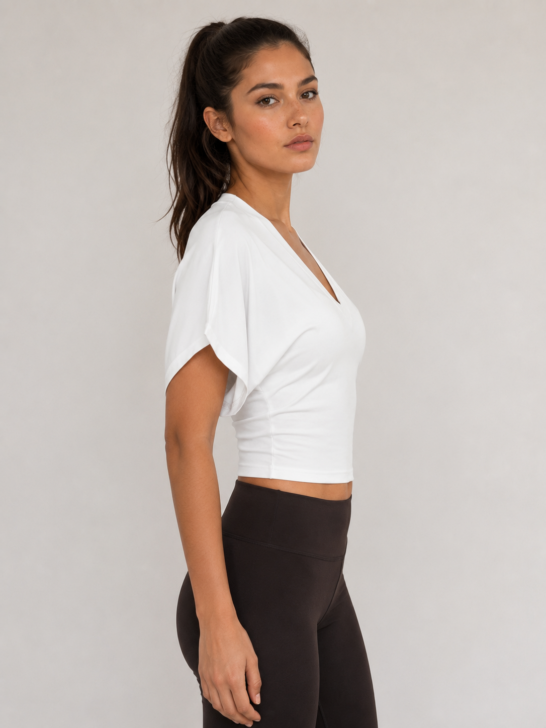 V-Neck Batwing Top