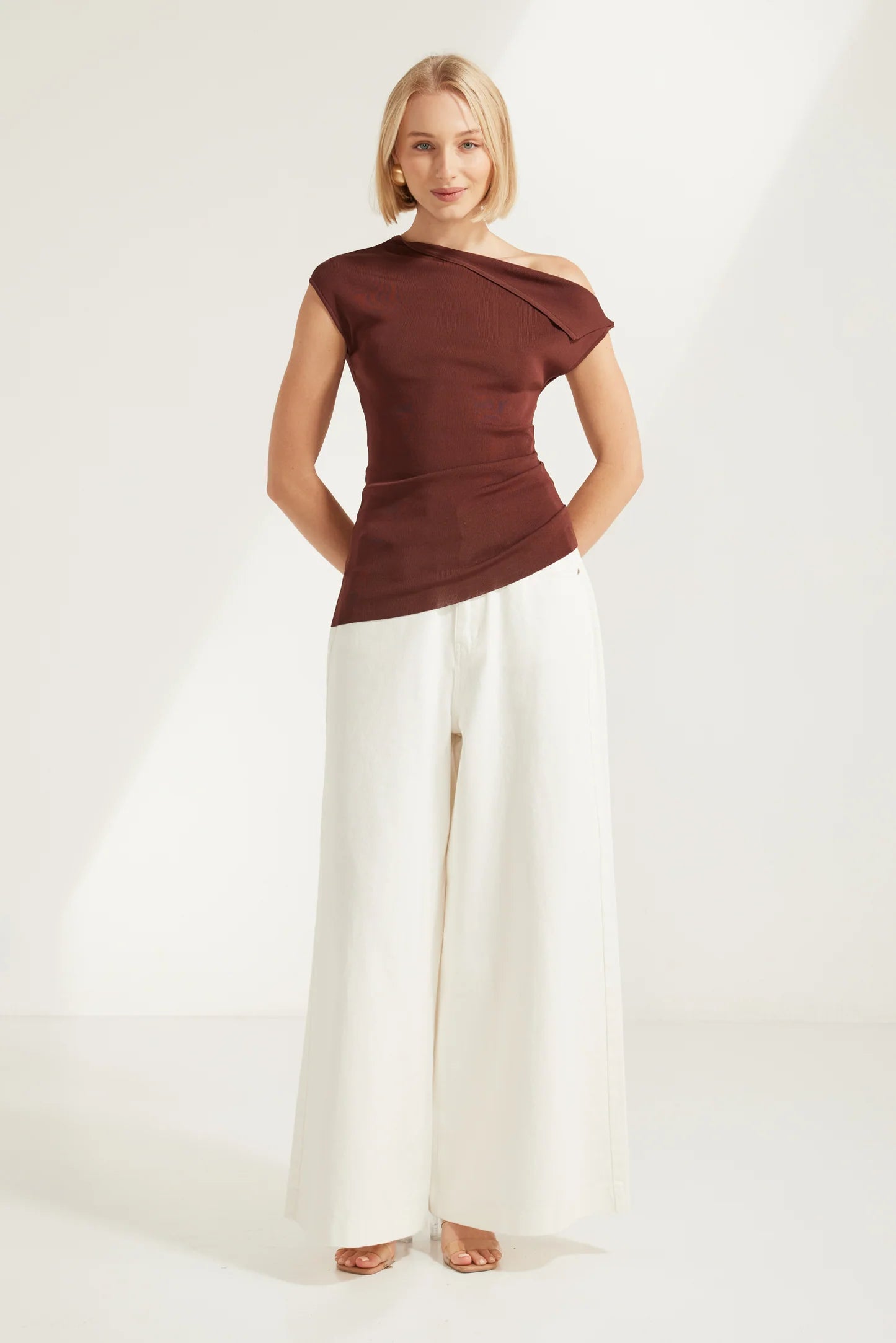 Aria Asymmetric Knit Top