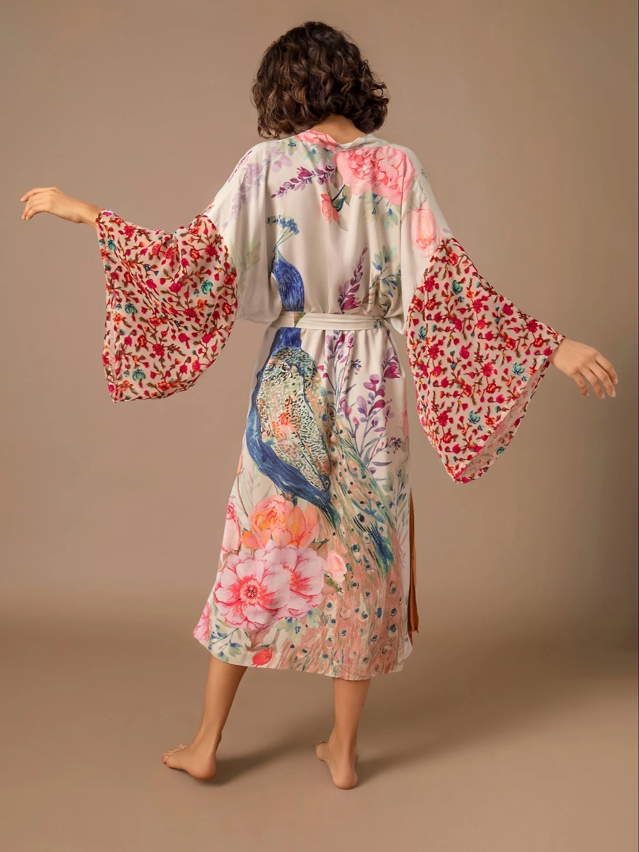 FLORAL  KAFTAN ROBE