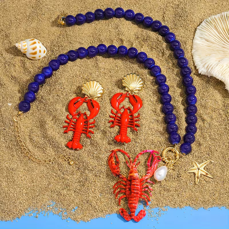 LOBSTER NECKLACE SET