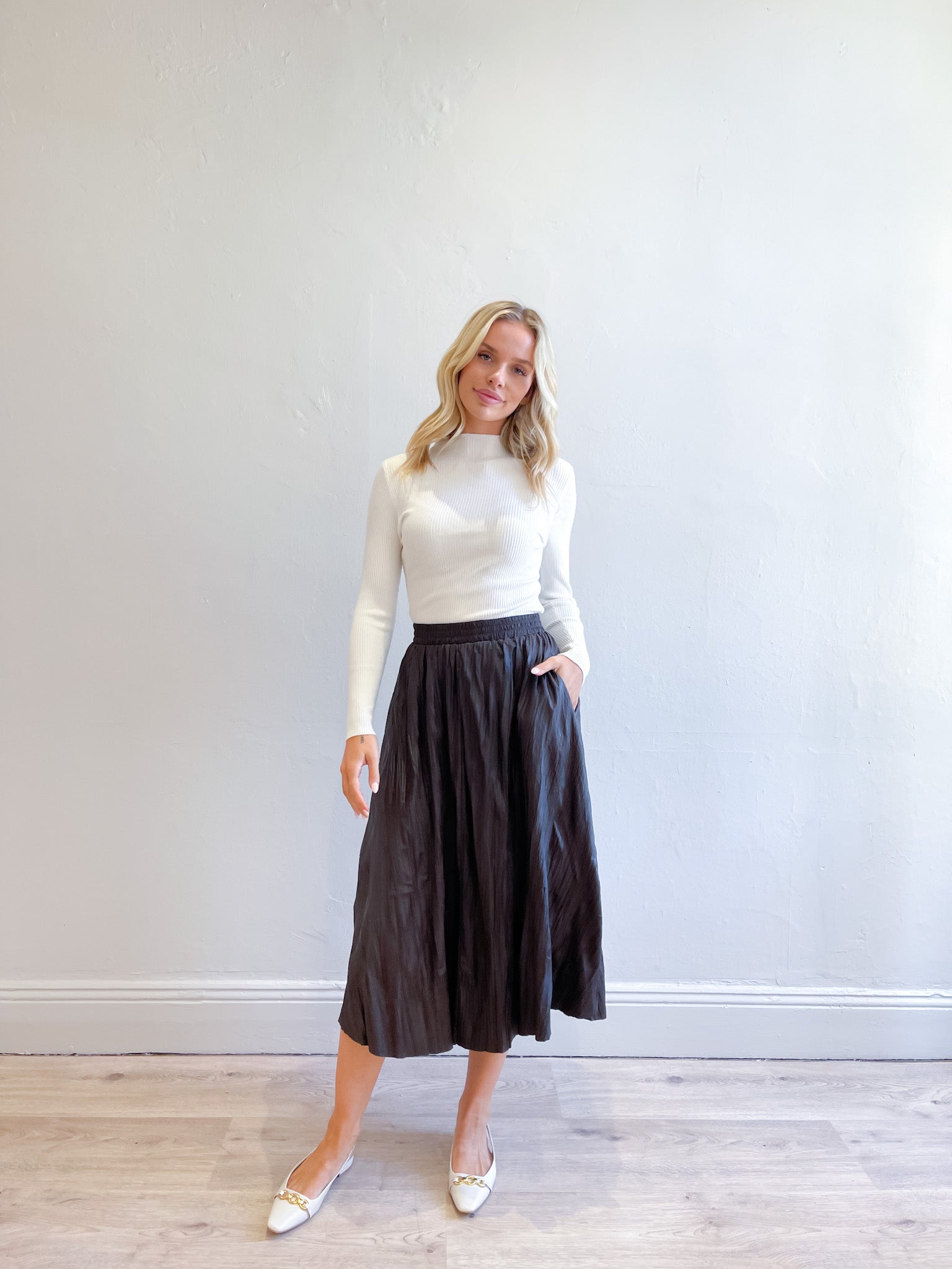 WETLOOK FULL SKIRT