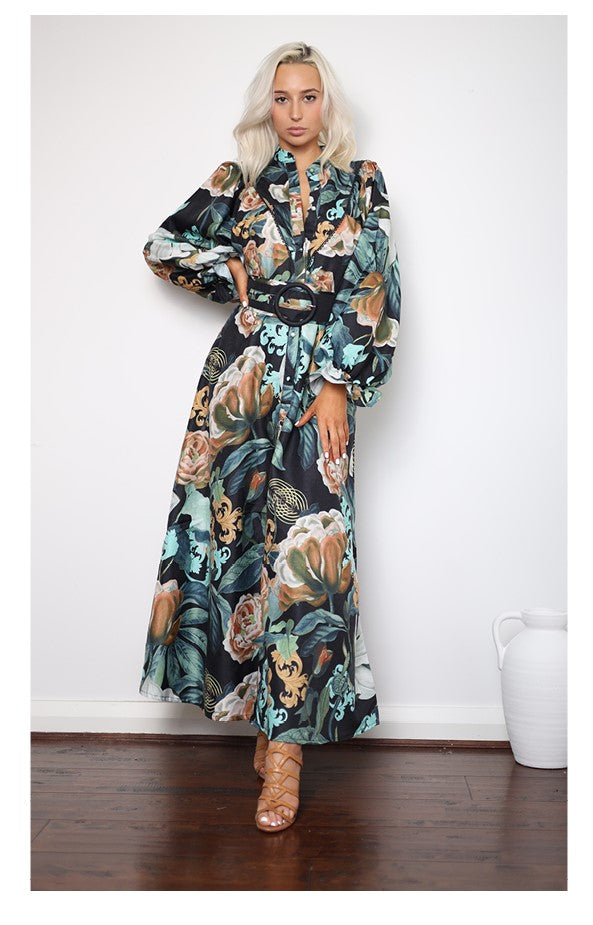 DONNATELLA NOIR MAXI DRESS