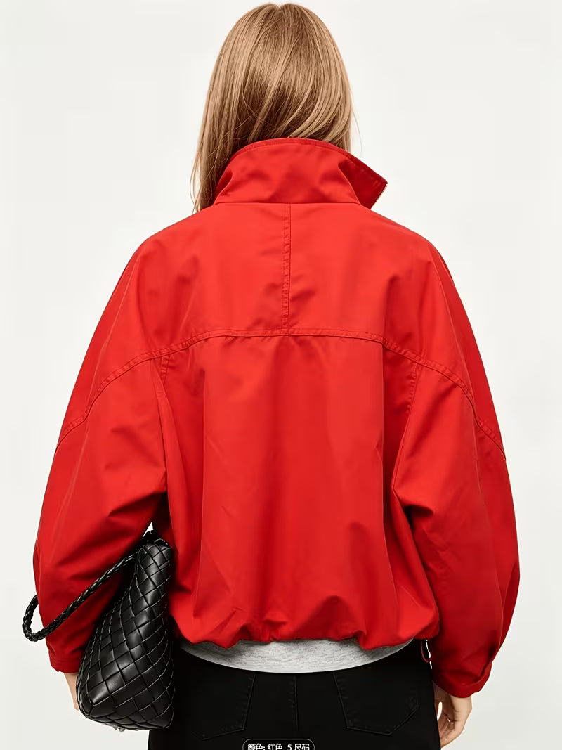 WINDPROOF BOMBER - RED