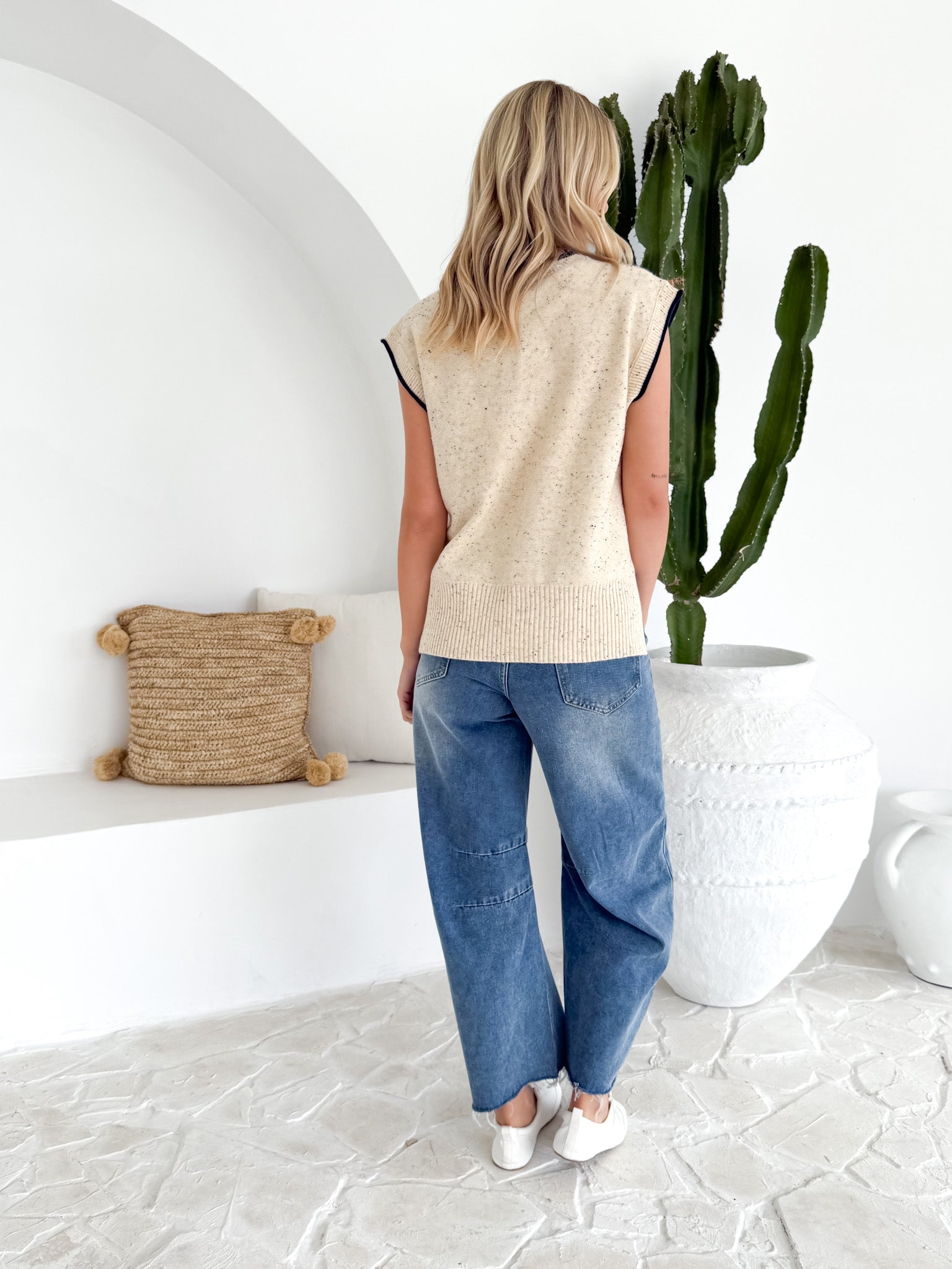 SPEKLE KNIT VEST