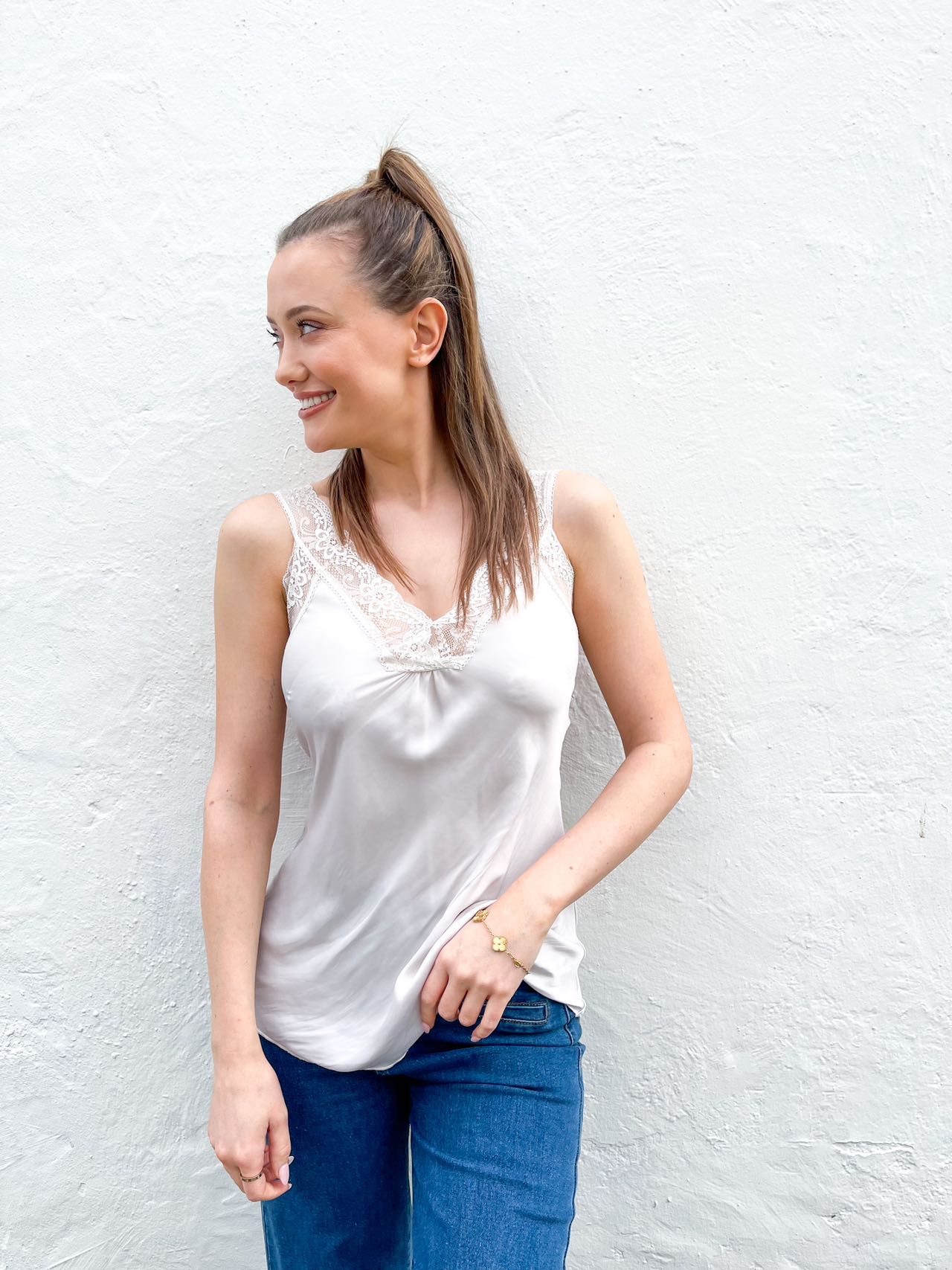 SILKY LACE CAMI