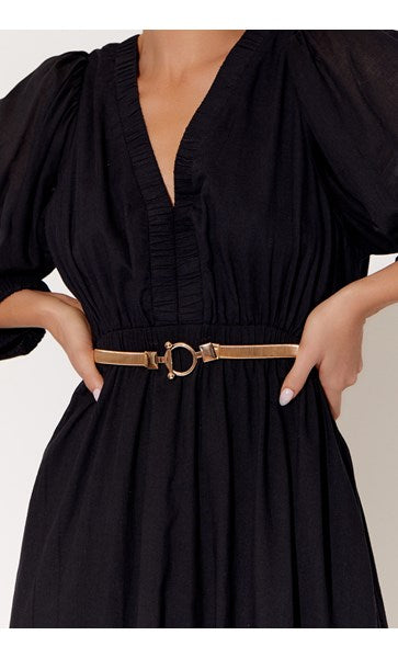 TOGGLE SLINKY METAL EVENT WAIST BELT