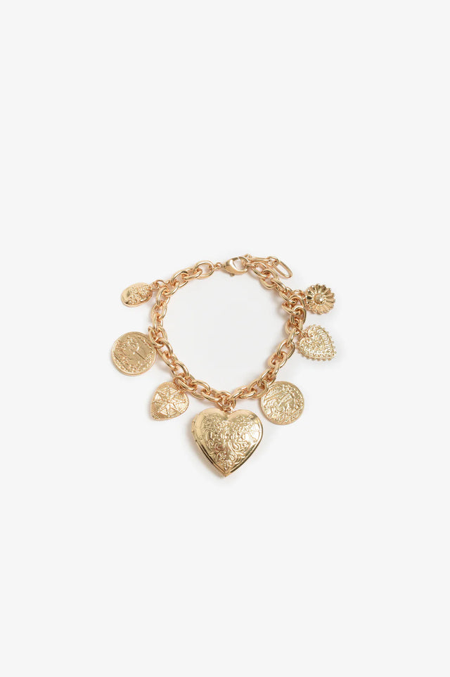 MY VINTAGE HEART CHARM BRACELET