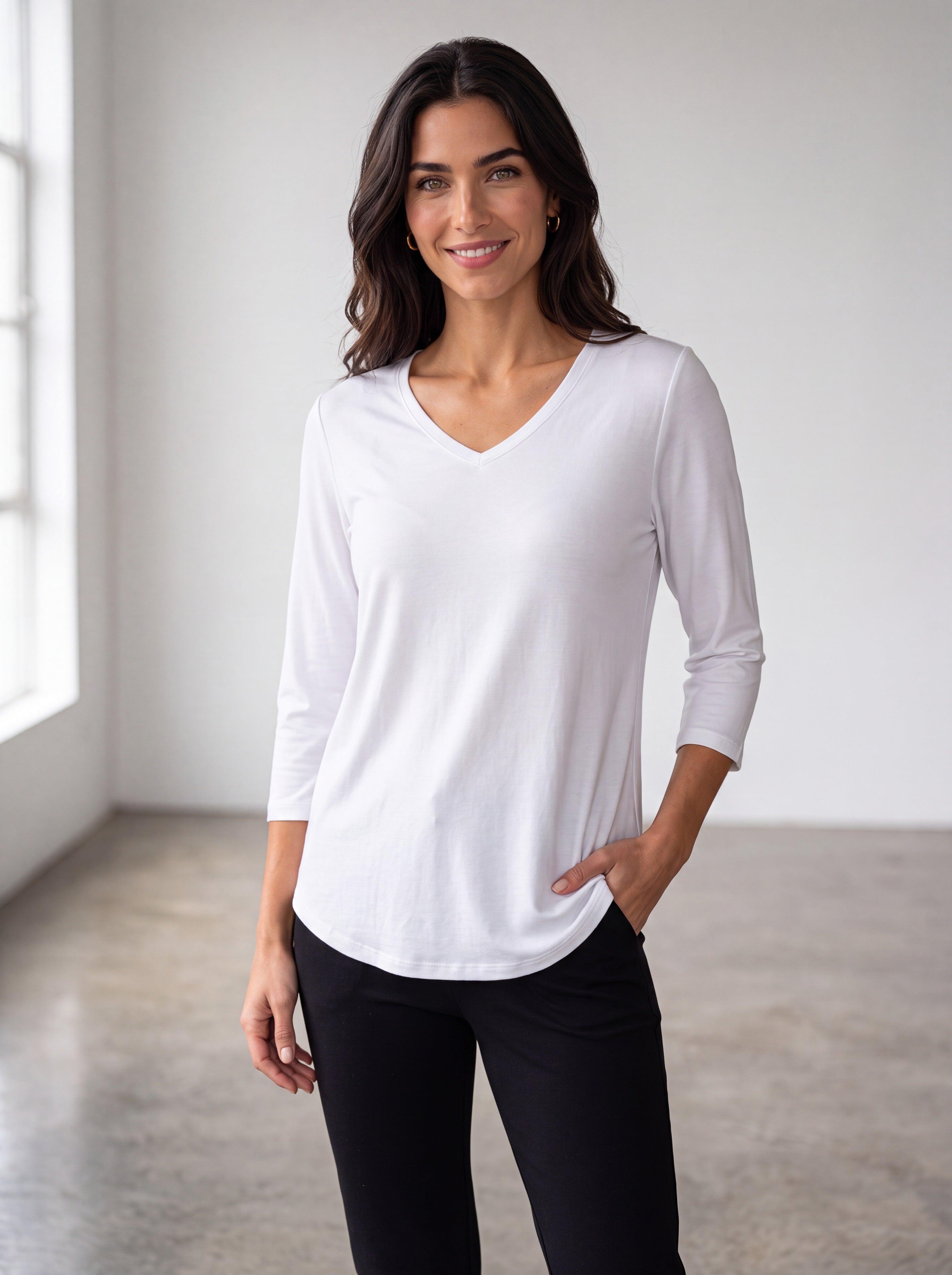 Bamboo V-Neck Top
