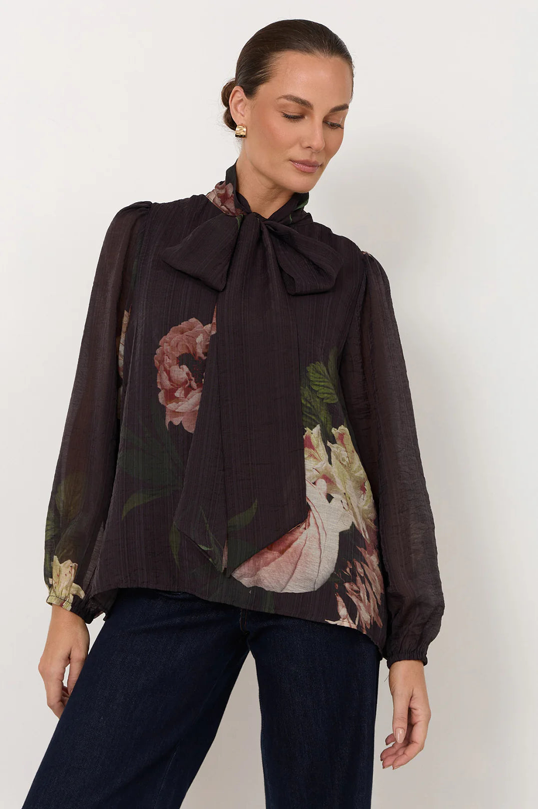 Penelope Chandon Print Long Sleeve Top (Print)