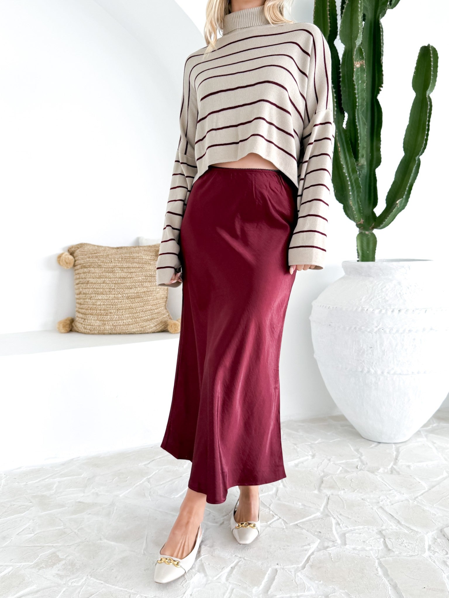 STRIPE CROP JUMPER