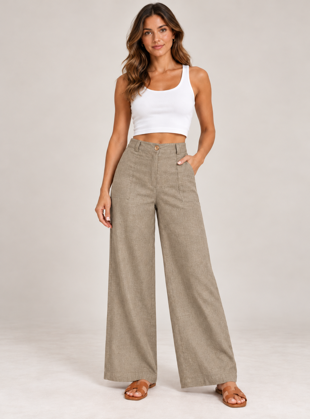 LINEN POCKET PANT-new colours