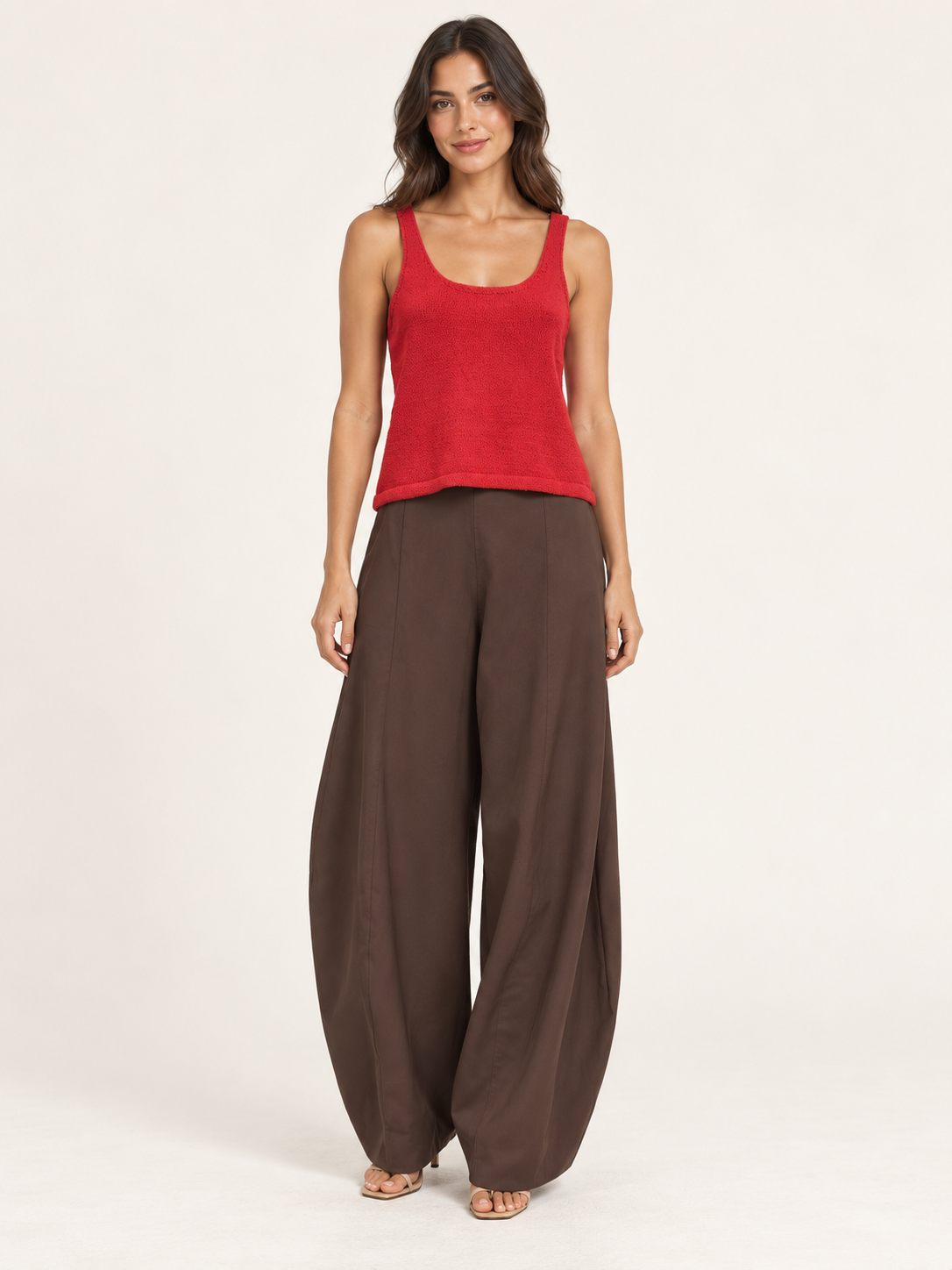 High Waisted Barrel Pant
